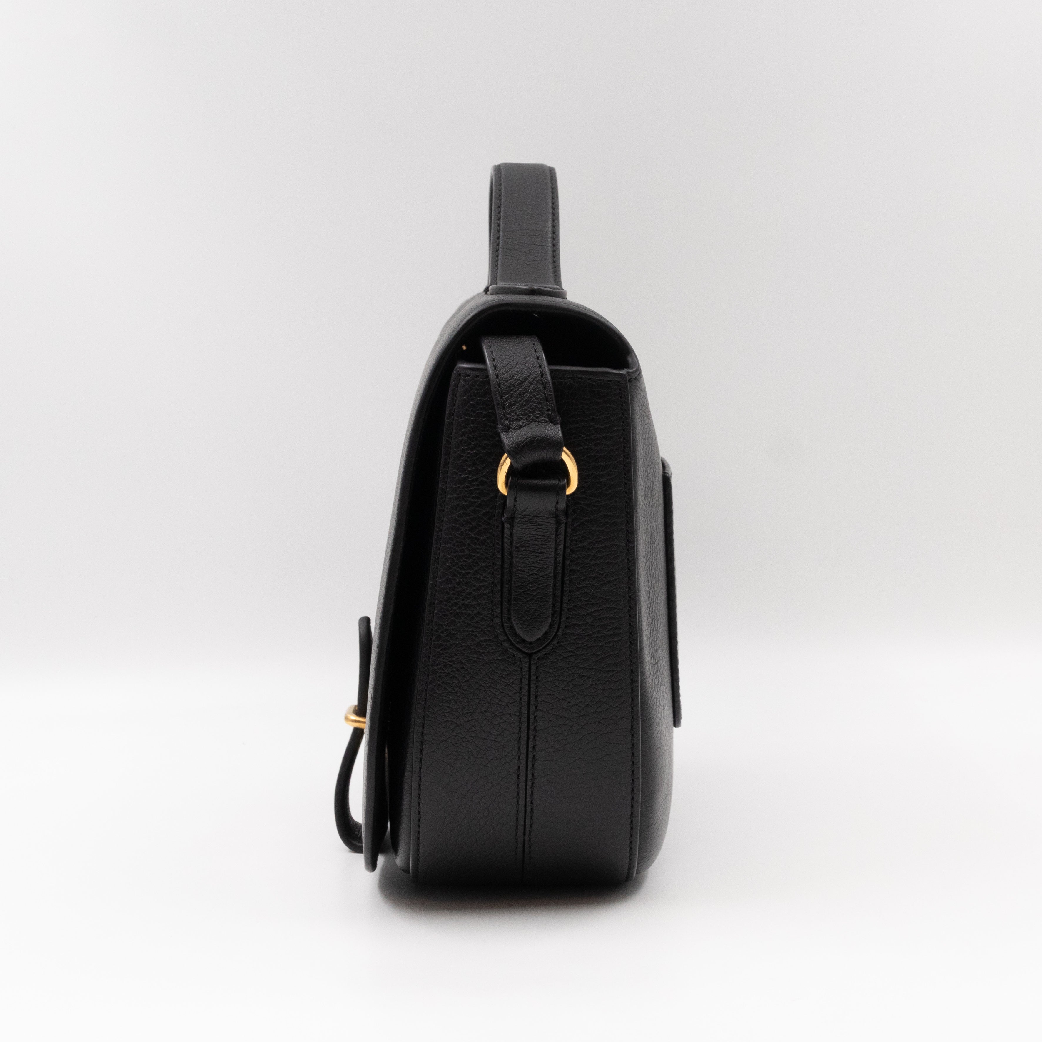 Tenby Crossbody Bag Black Calfskin Leather