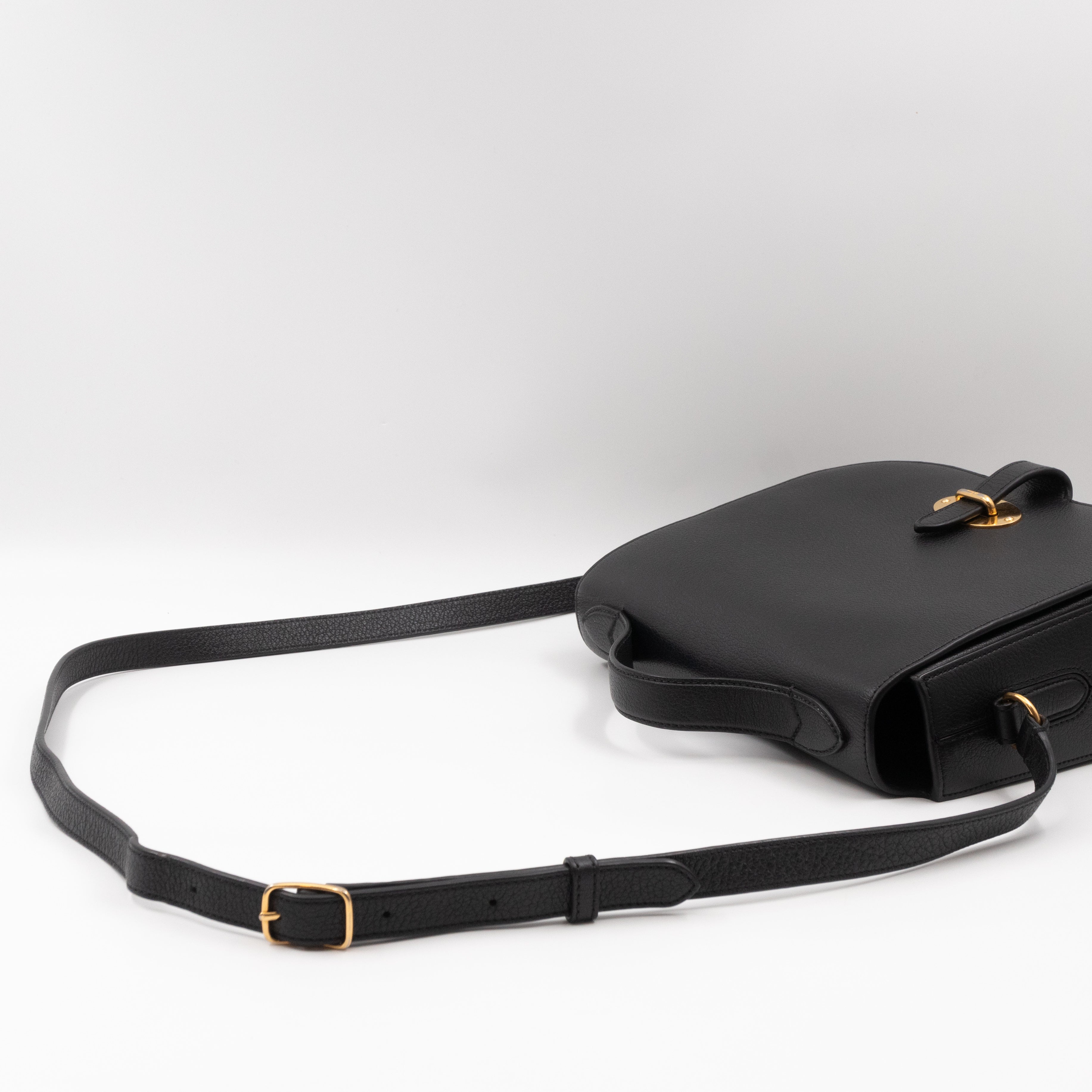 Tenby Crossbody Bag Black Calfskin Leather