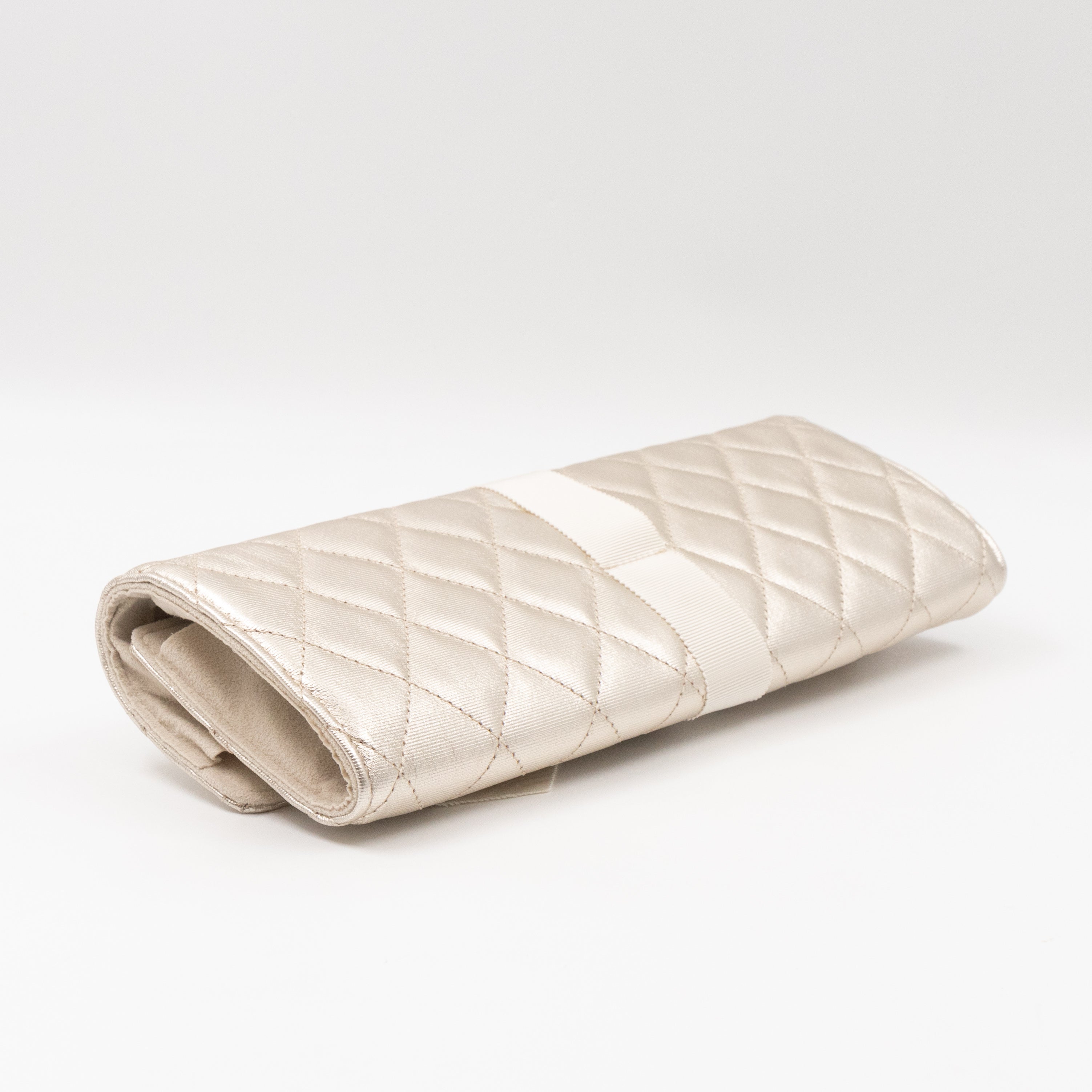 2.55 Jewelry Case Clutch Silver