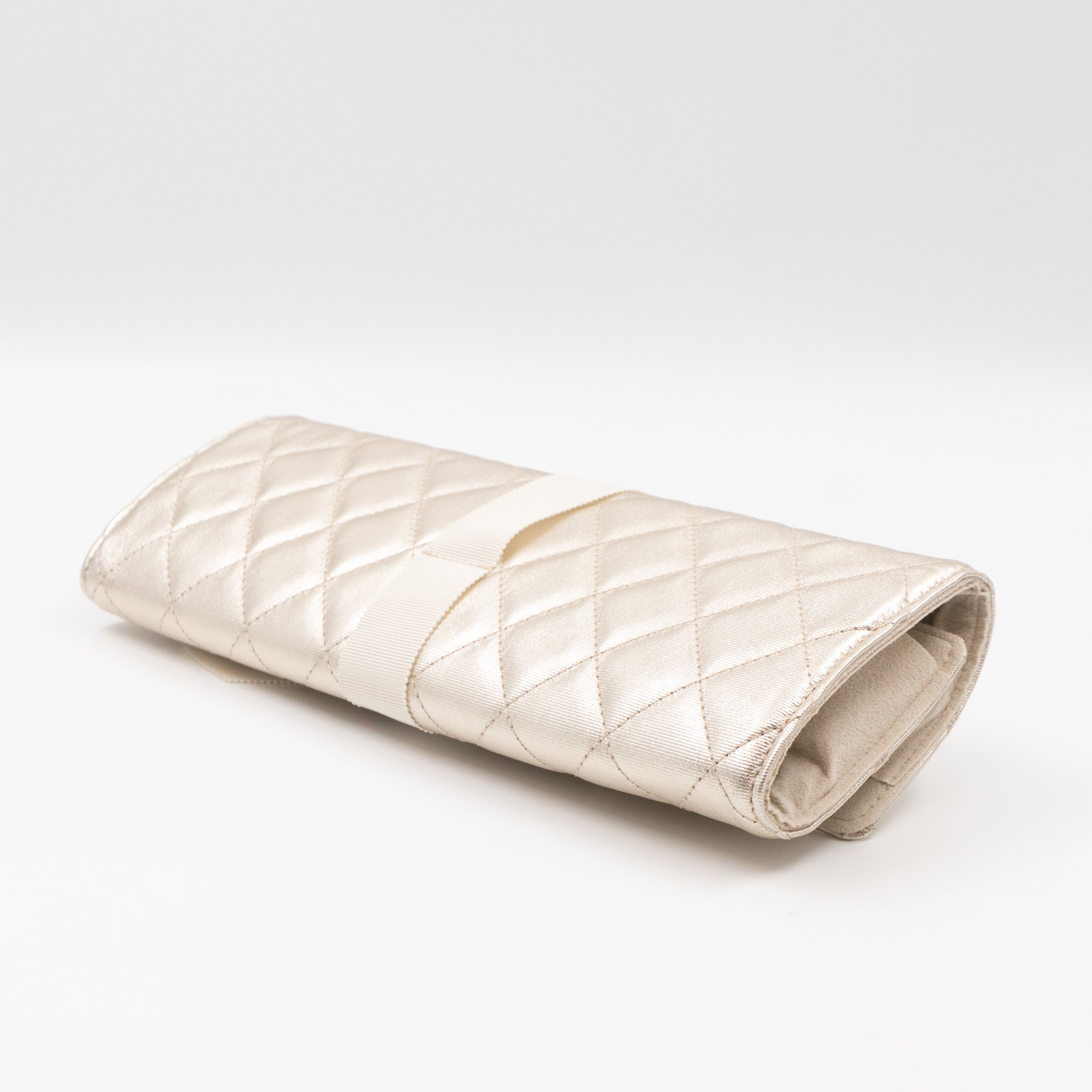 2.55 Jewelry Case Clutch Silver