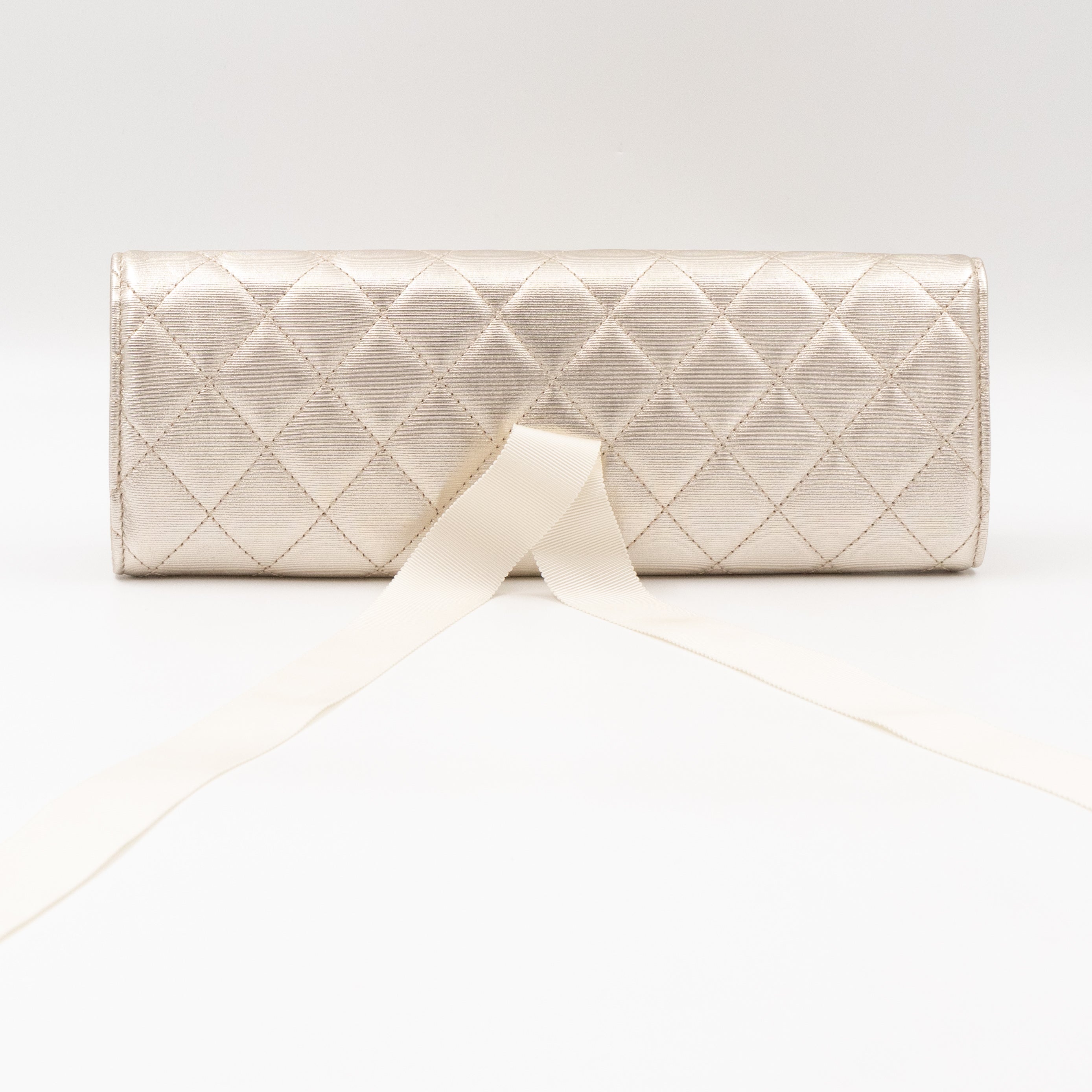 2.55 Jewelry Case Clutch Silver