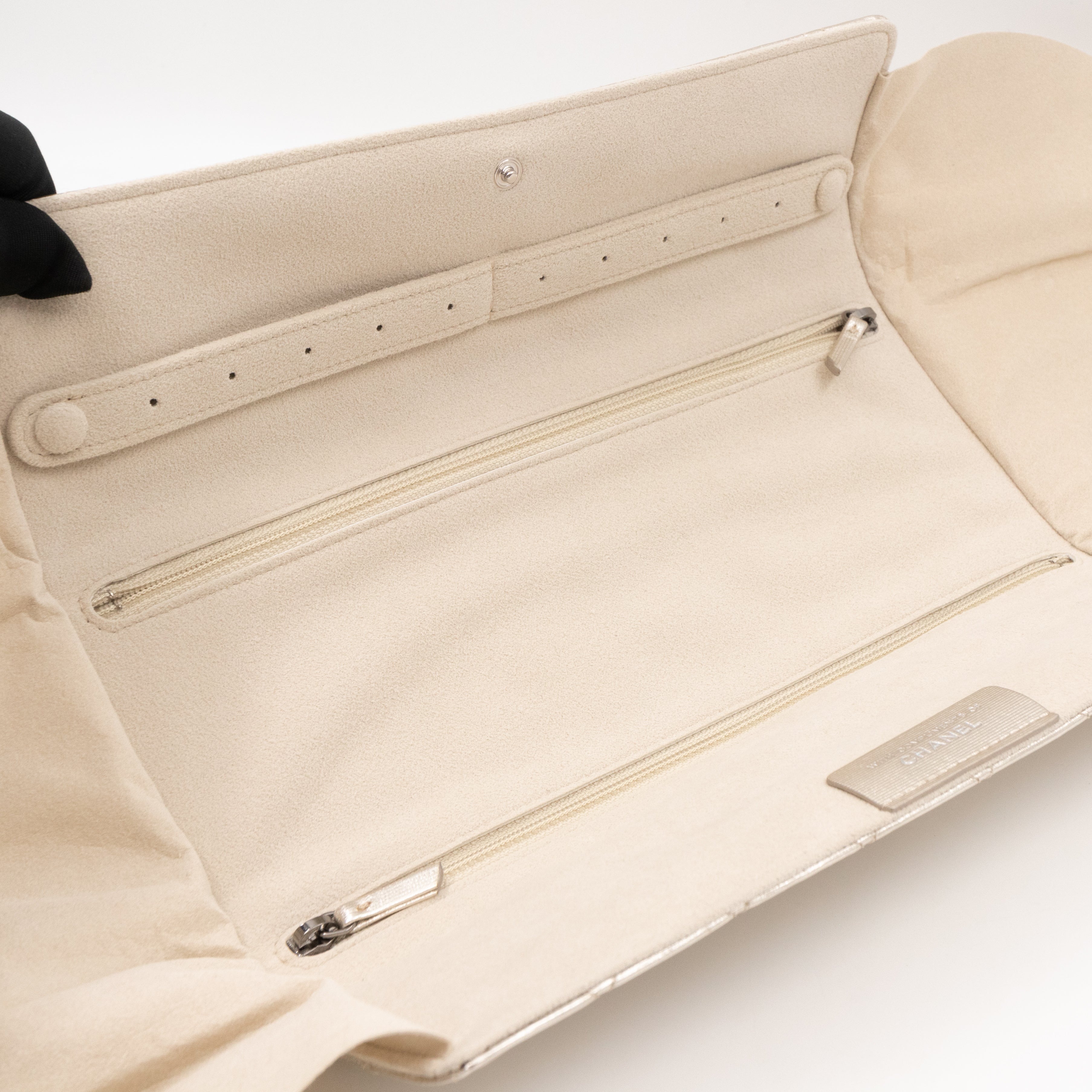 2.55 Jewelry Case Clutch Silver