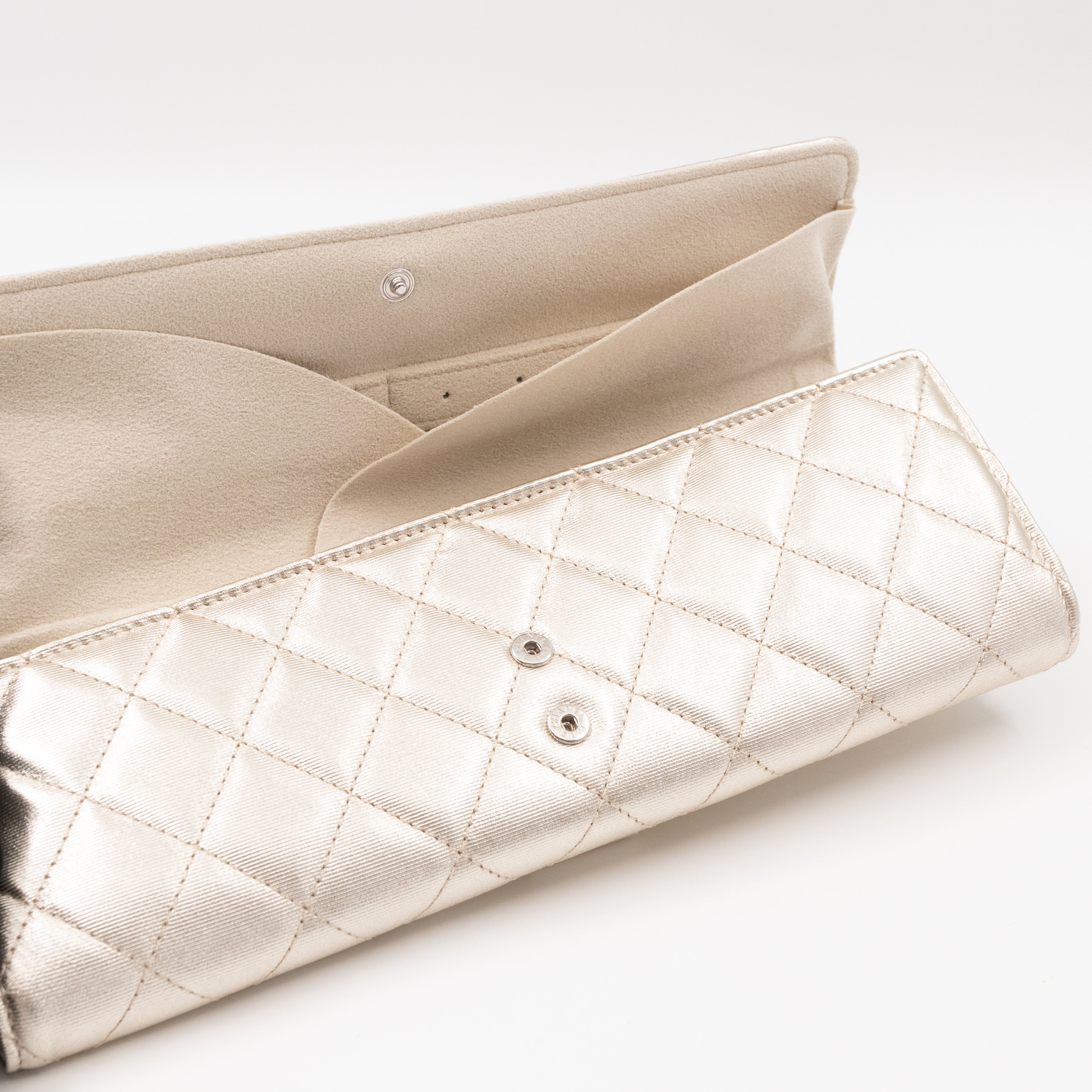 2.55 Jewelry Case Clutch Silver