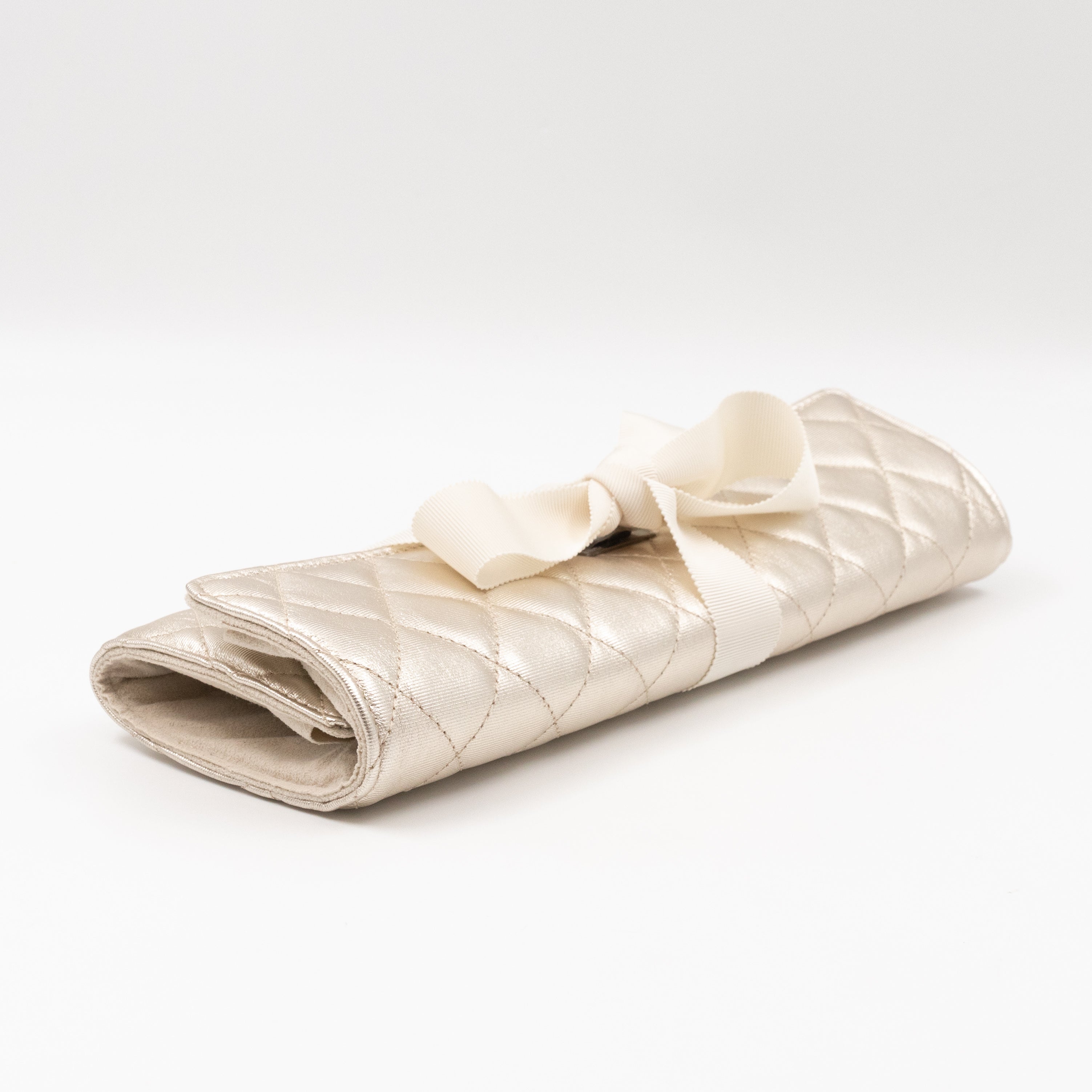 2.55 Jewelry Case Clutch Silver