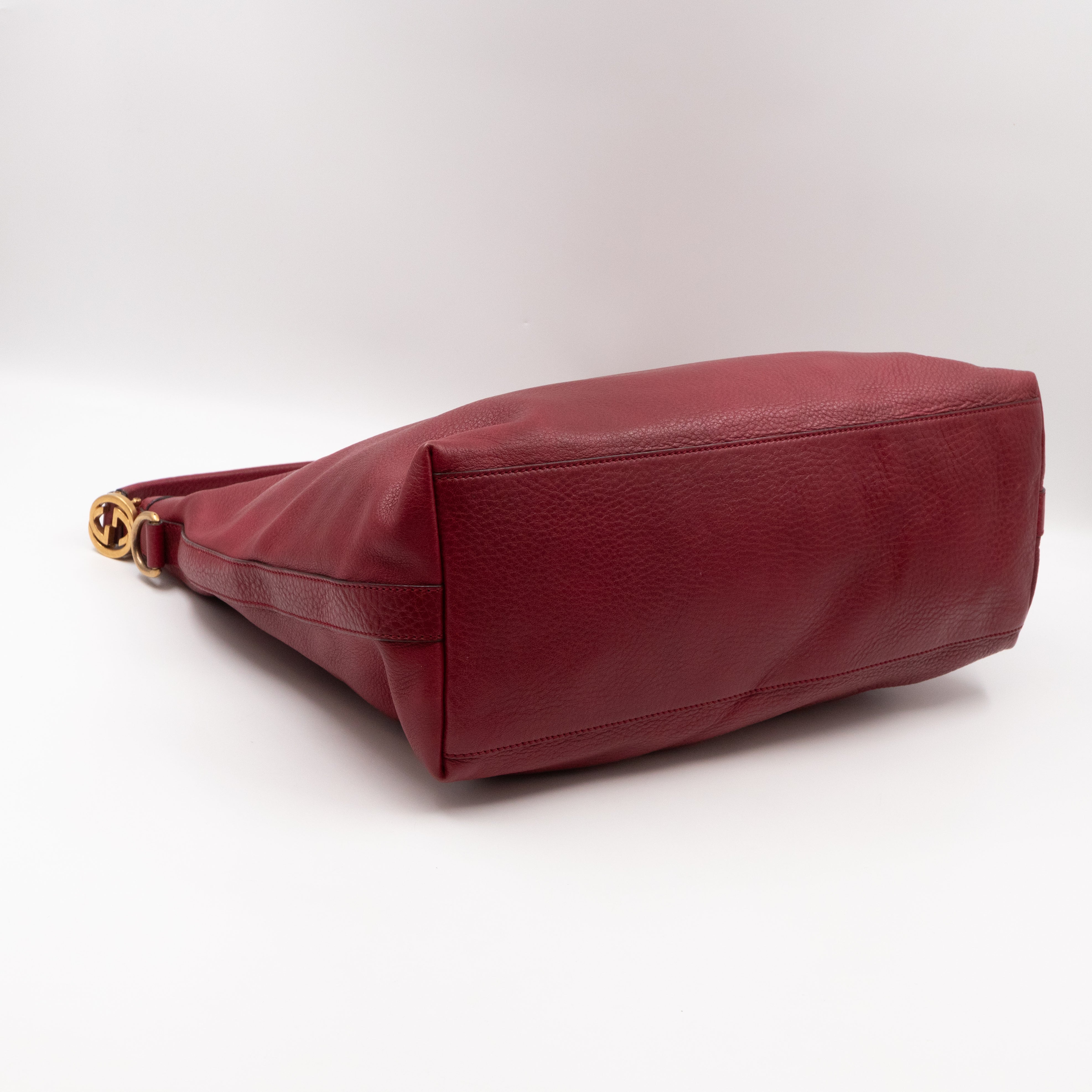 Miss GG Original Hobo Bag Red Leather
