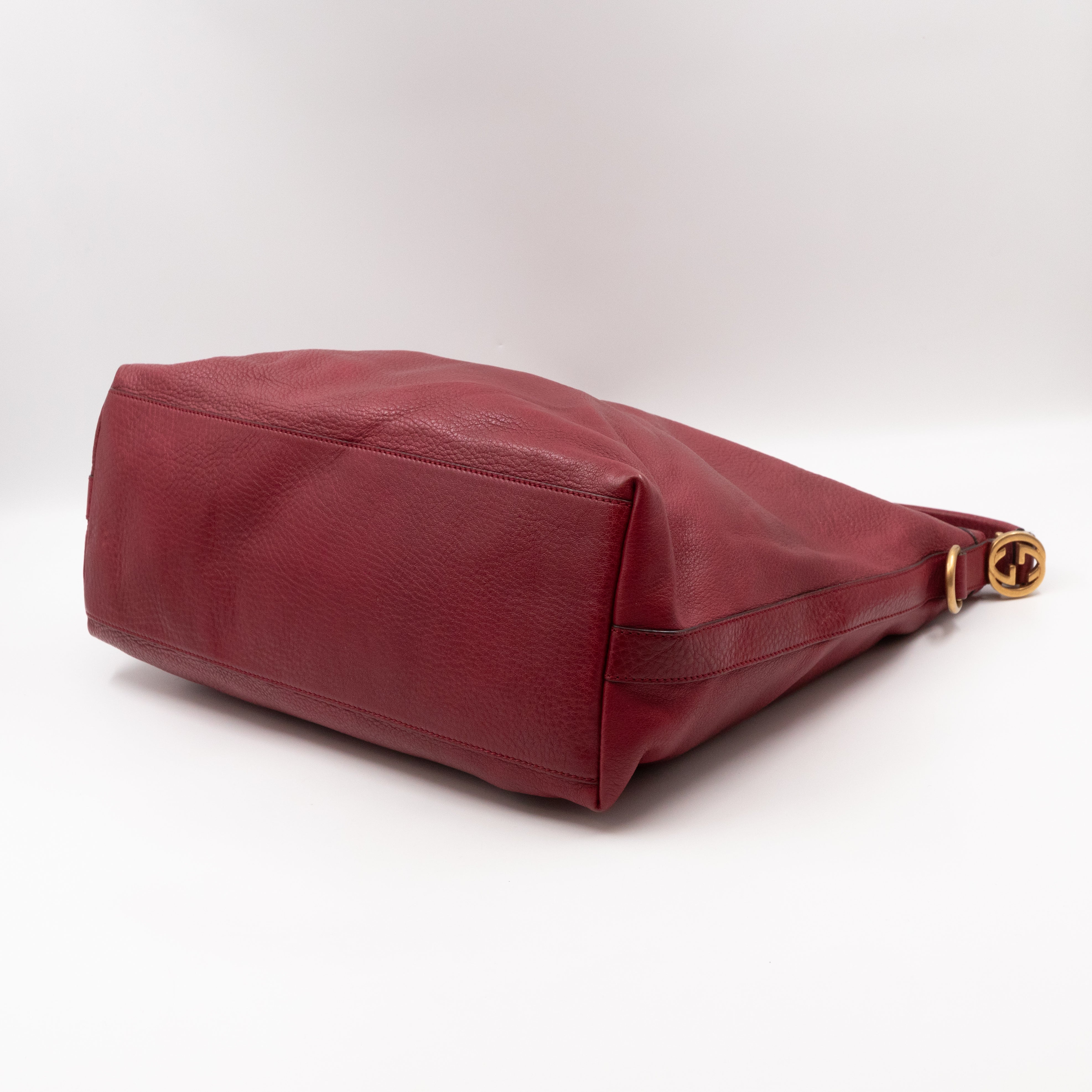 Miss GG Original Hobo Bag Red Leather