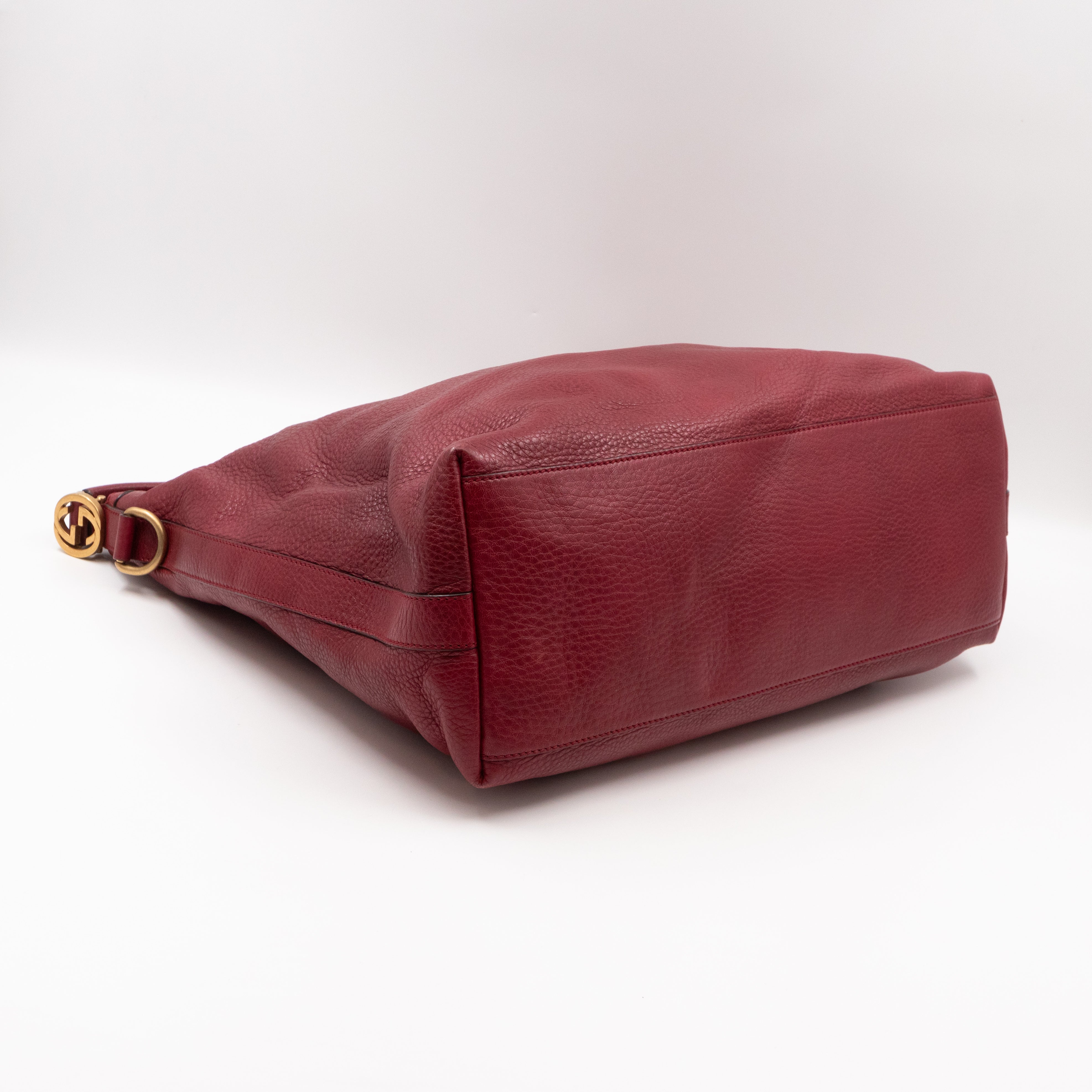 Miss GG Original Hobo Bag Red Leather