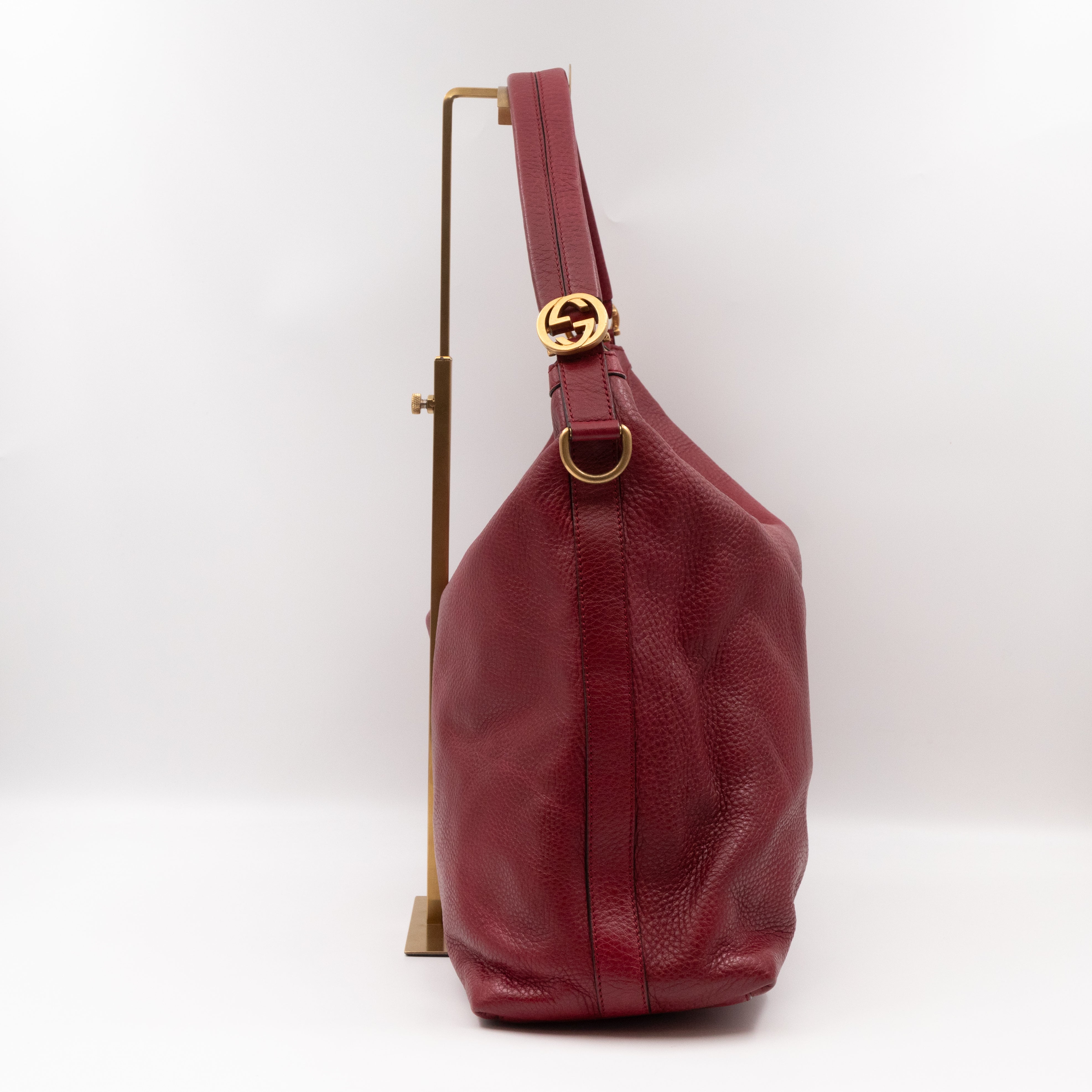Miss GG Original Hobo Bag Red Leather