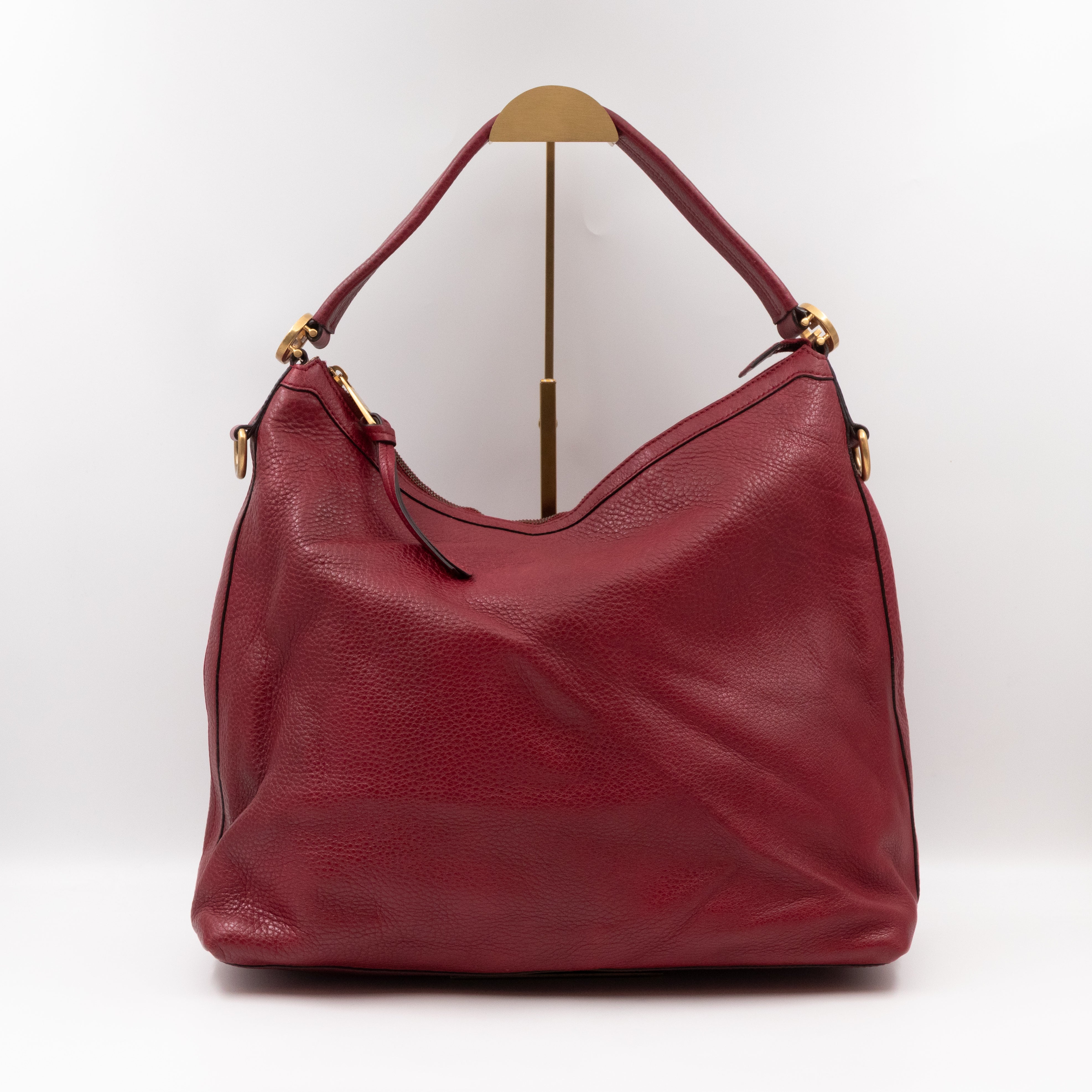Miss GG Original Hobo Bag Red Leather