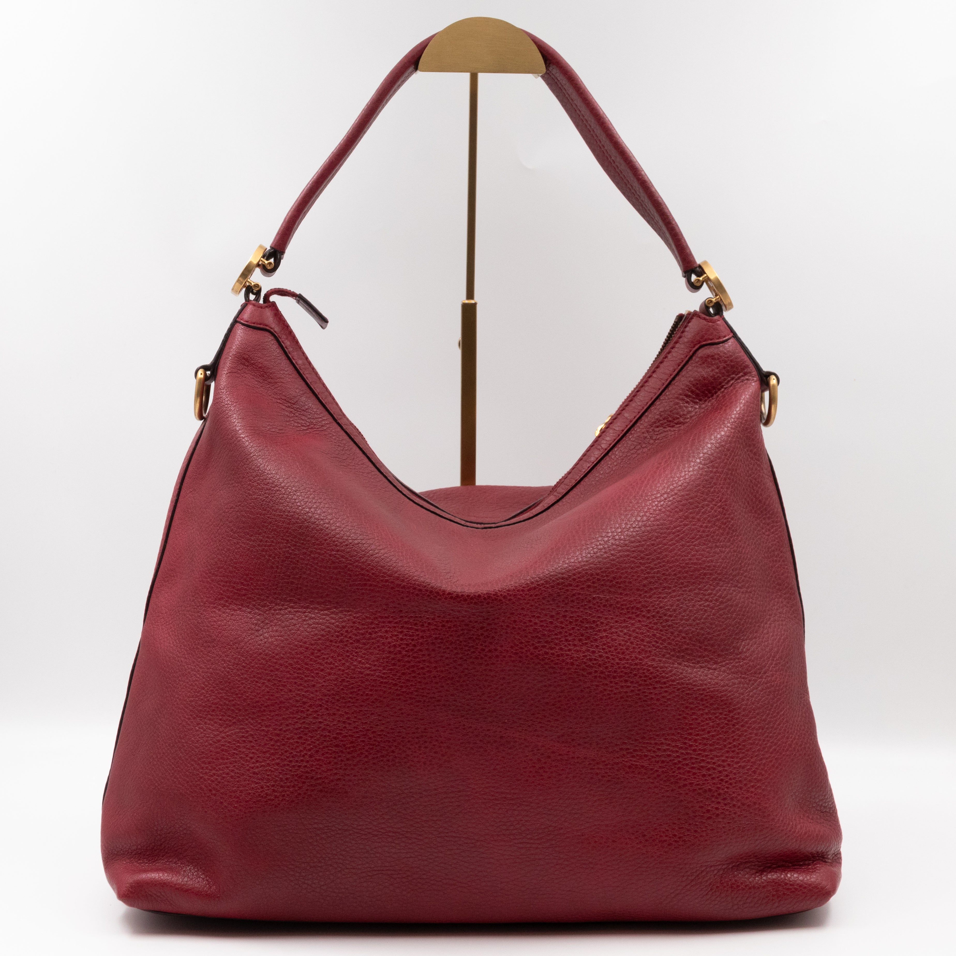 Miss GG Original Hobo Bag Red Leather