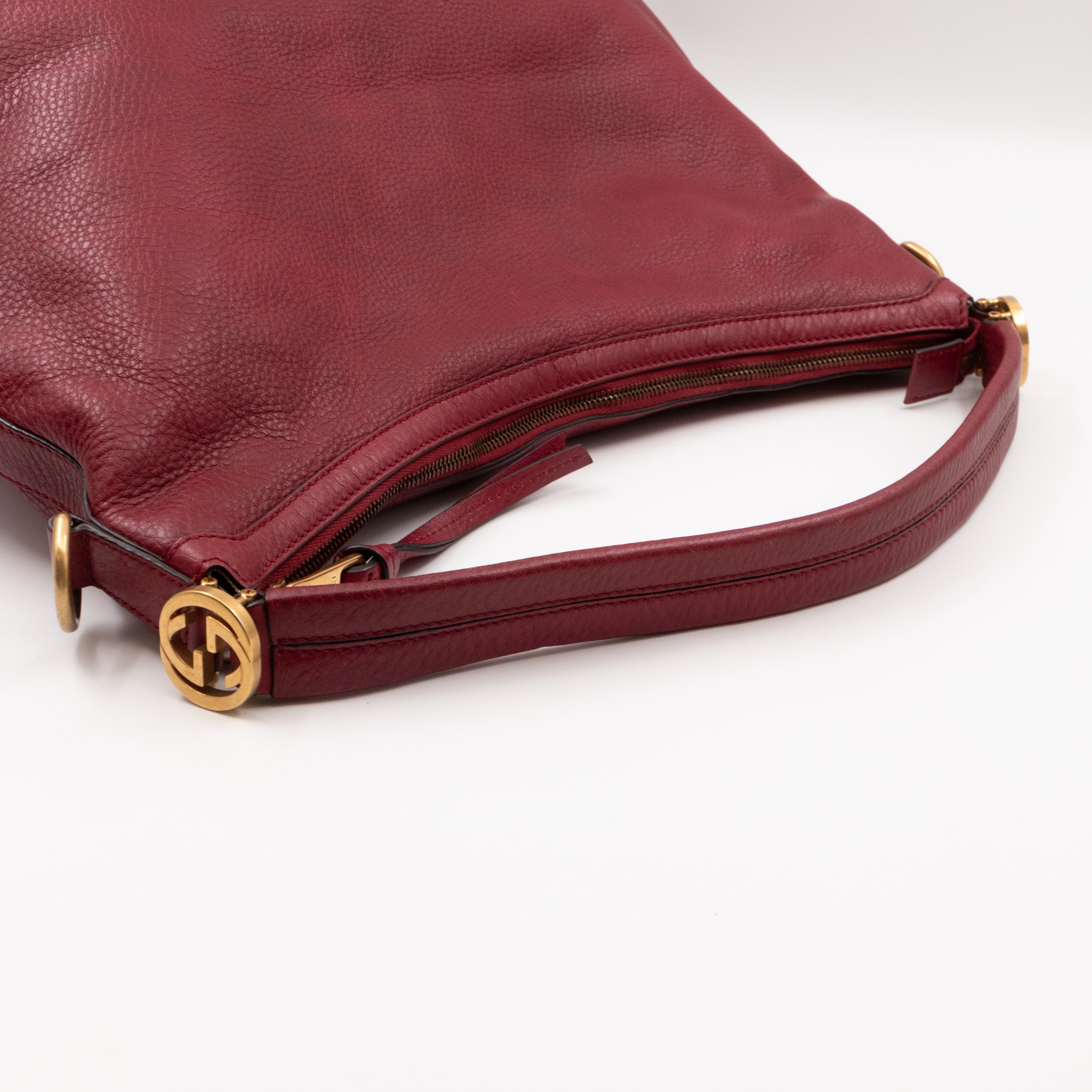 Miss GG Original Hobo Bag Red Leather