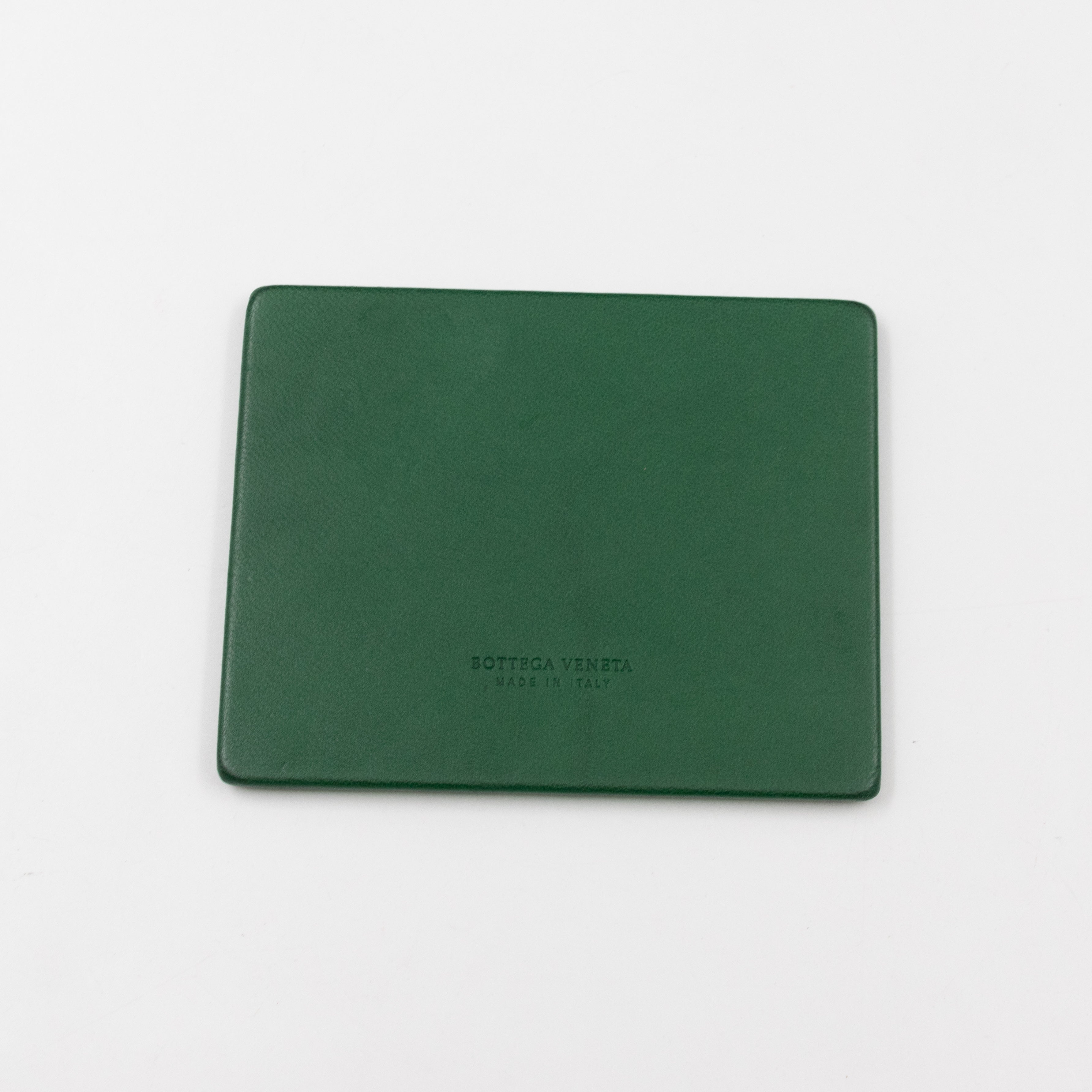 Large Convertible Tote Bag Intrecciato Green Leather