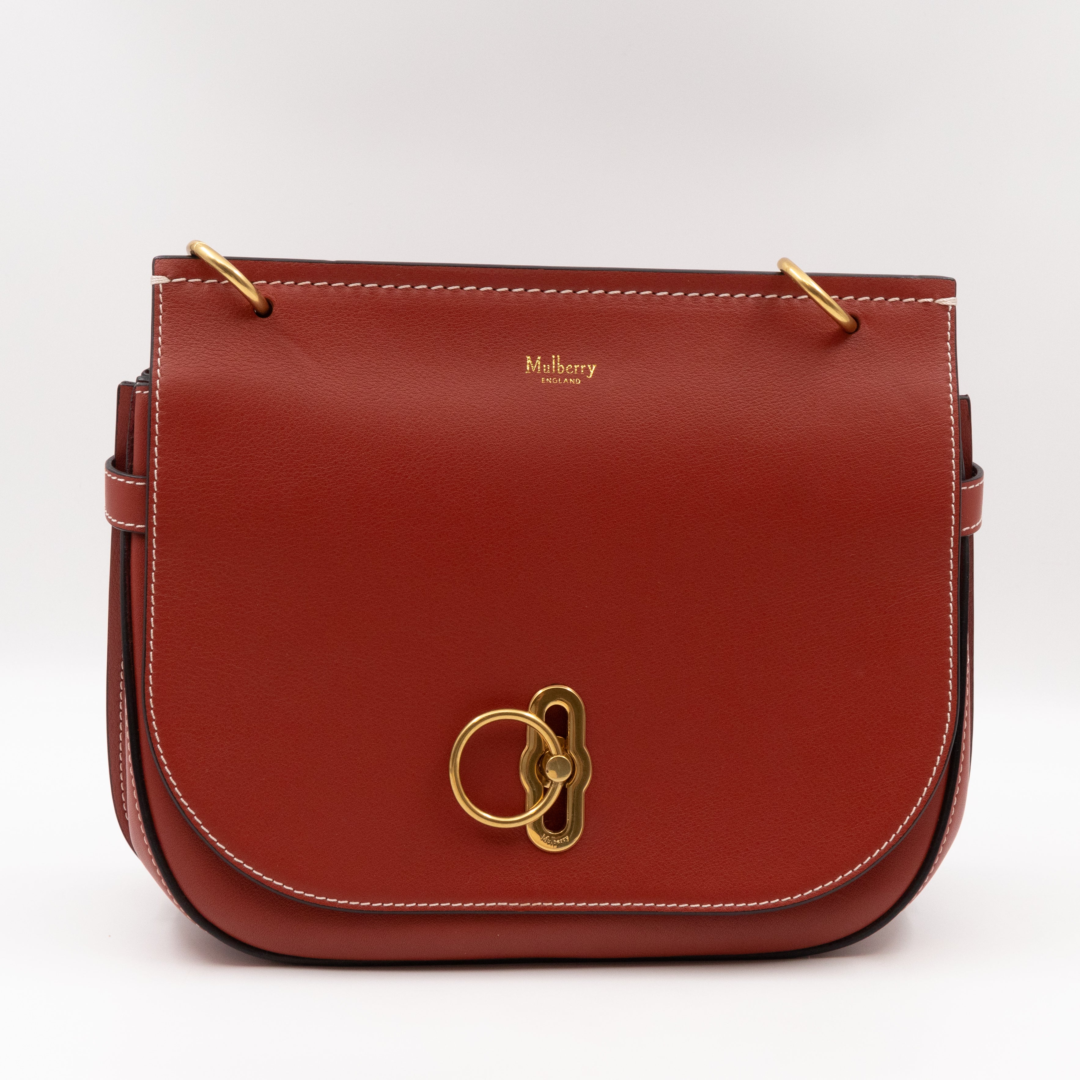 Amberley Medium Satchel Rust Leather
