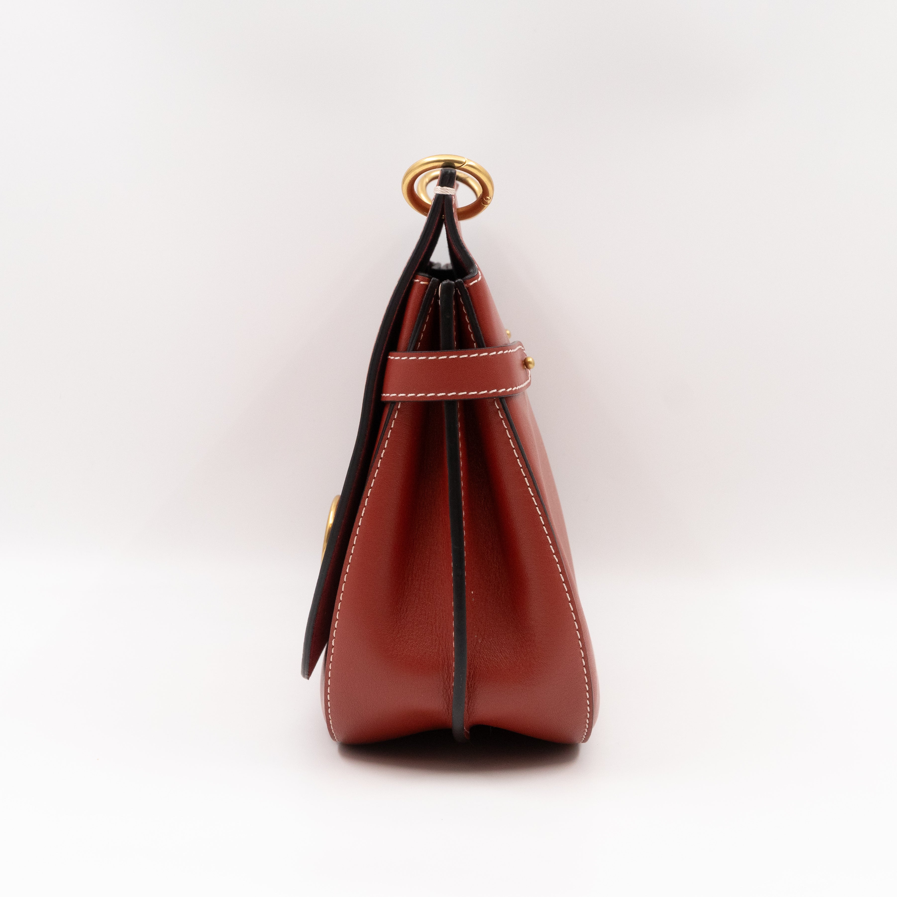 Amberley Medium Satchel Rust Leather