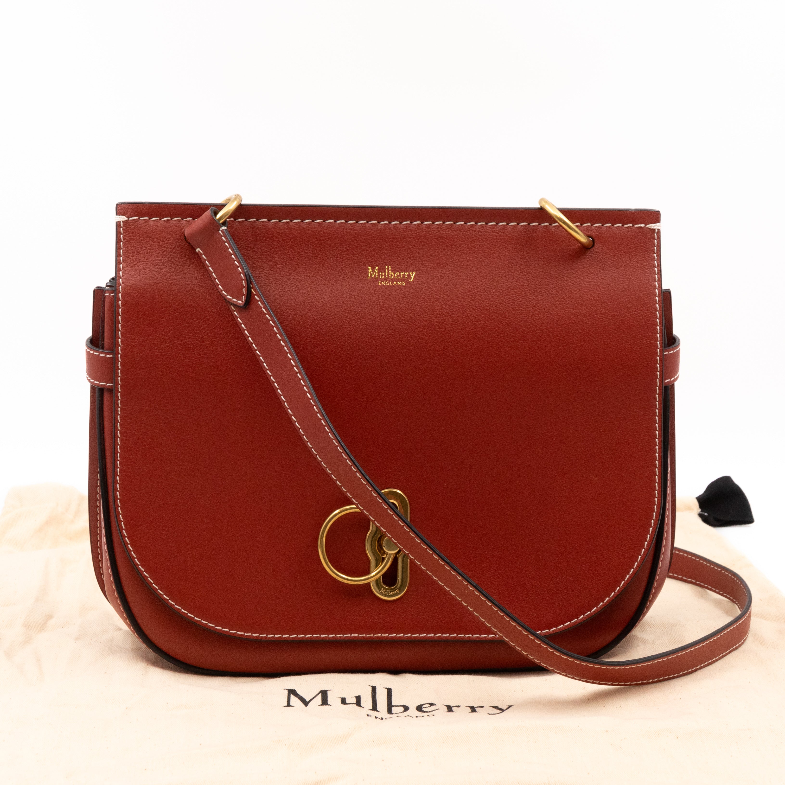 Amberley Medium Satchel Rust Leather