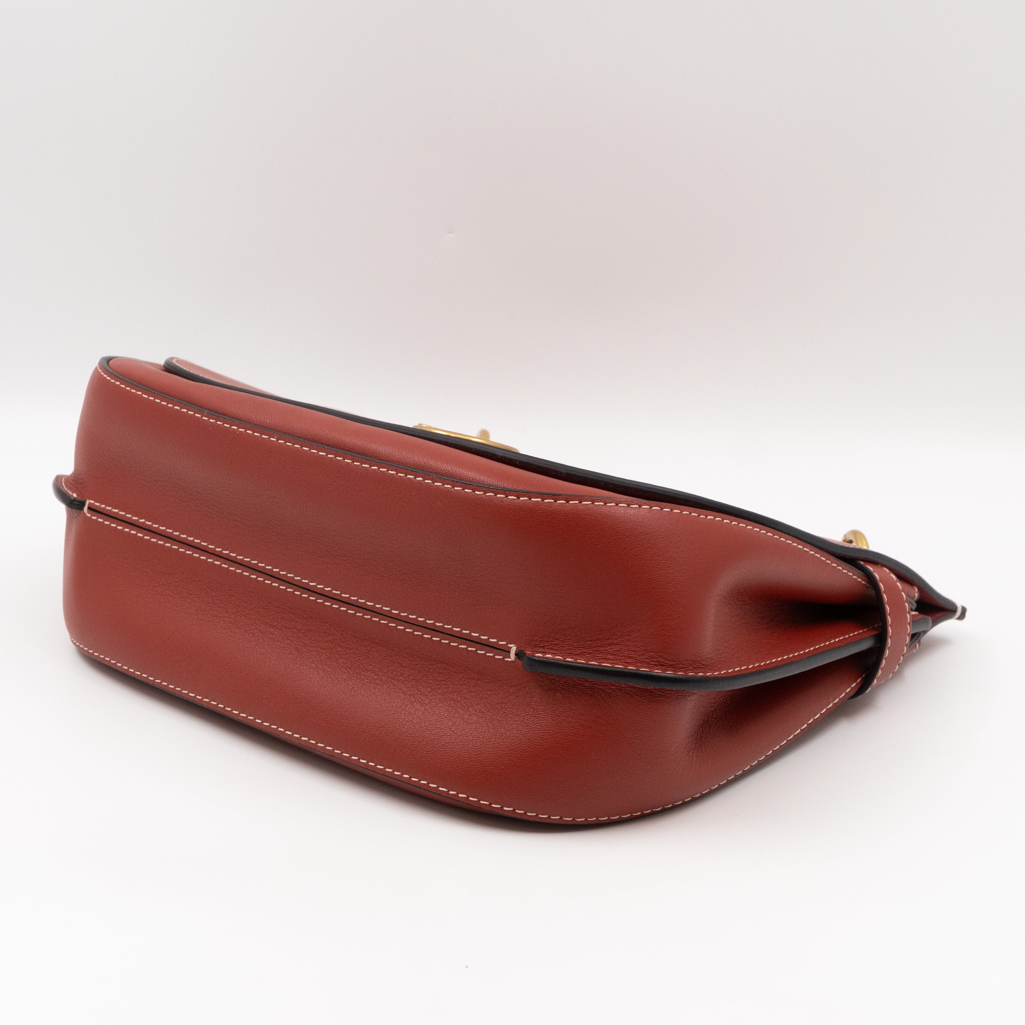 Amberley Medium Satchel Rust Leather