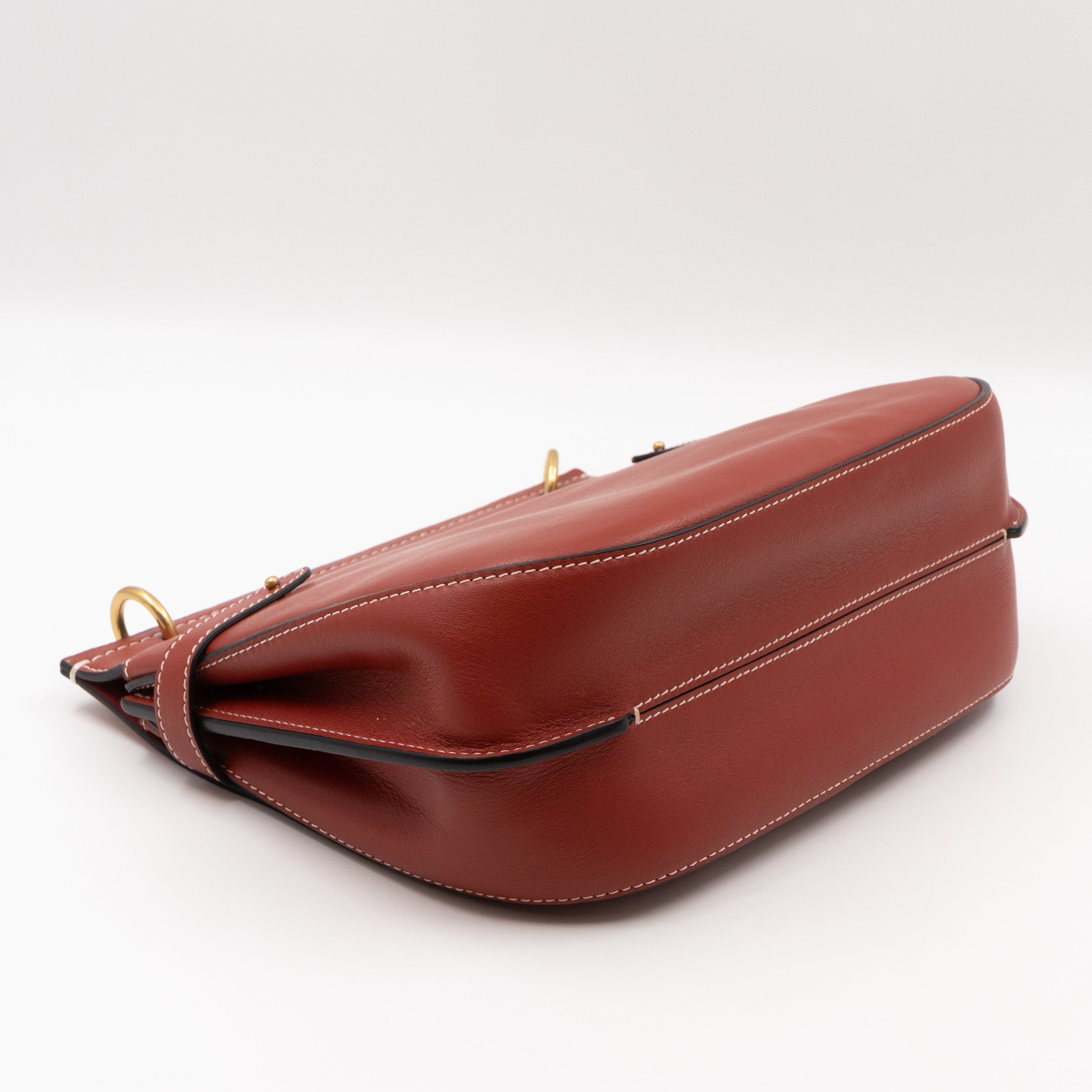Amberley Medium Satchel Rust Leather