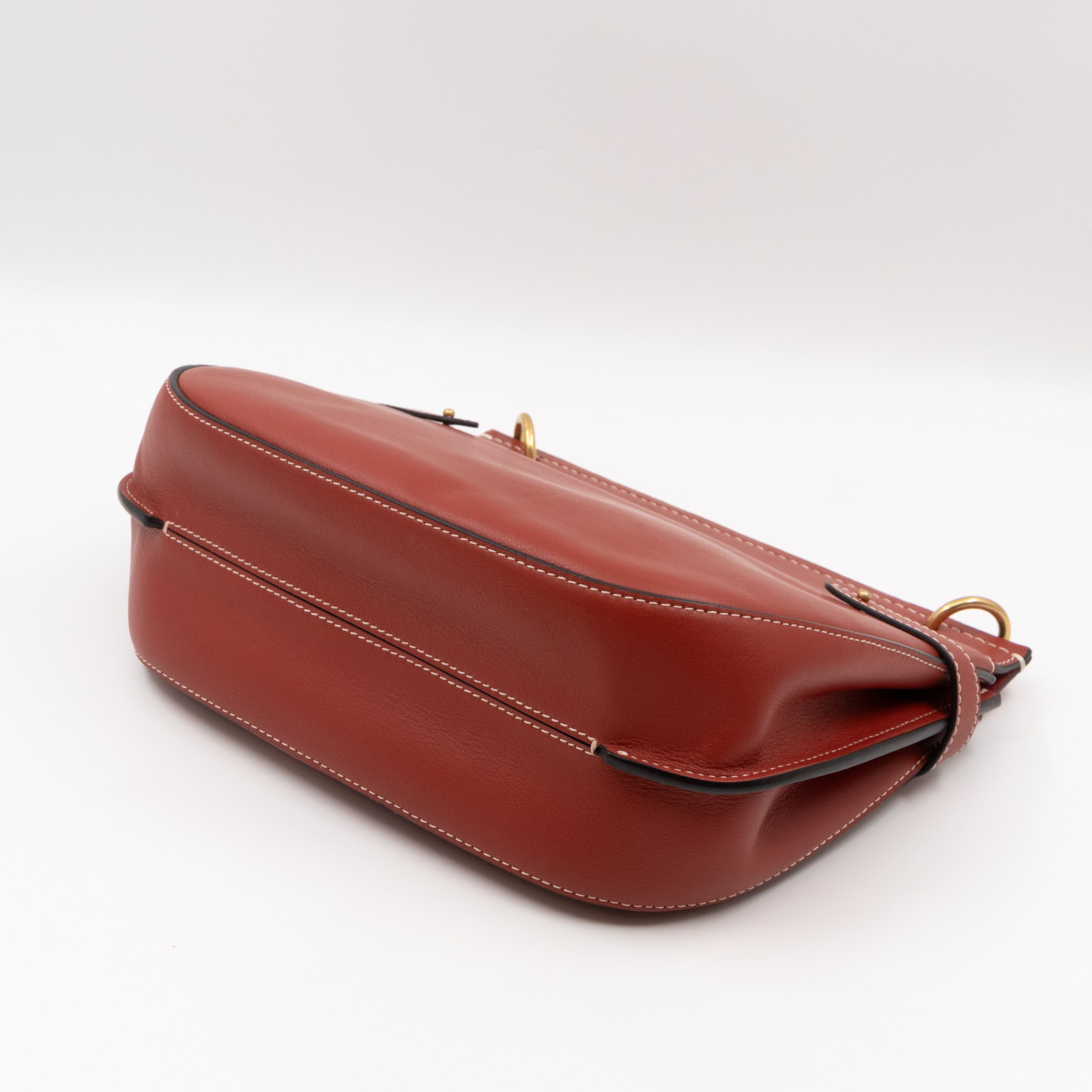 Amberley Medium Satchel Rust Leather