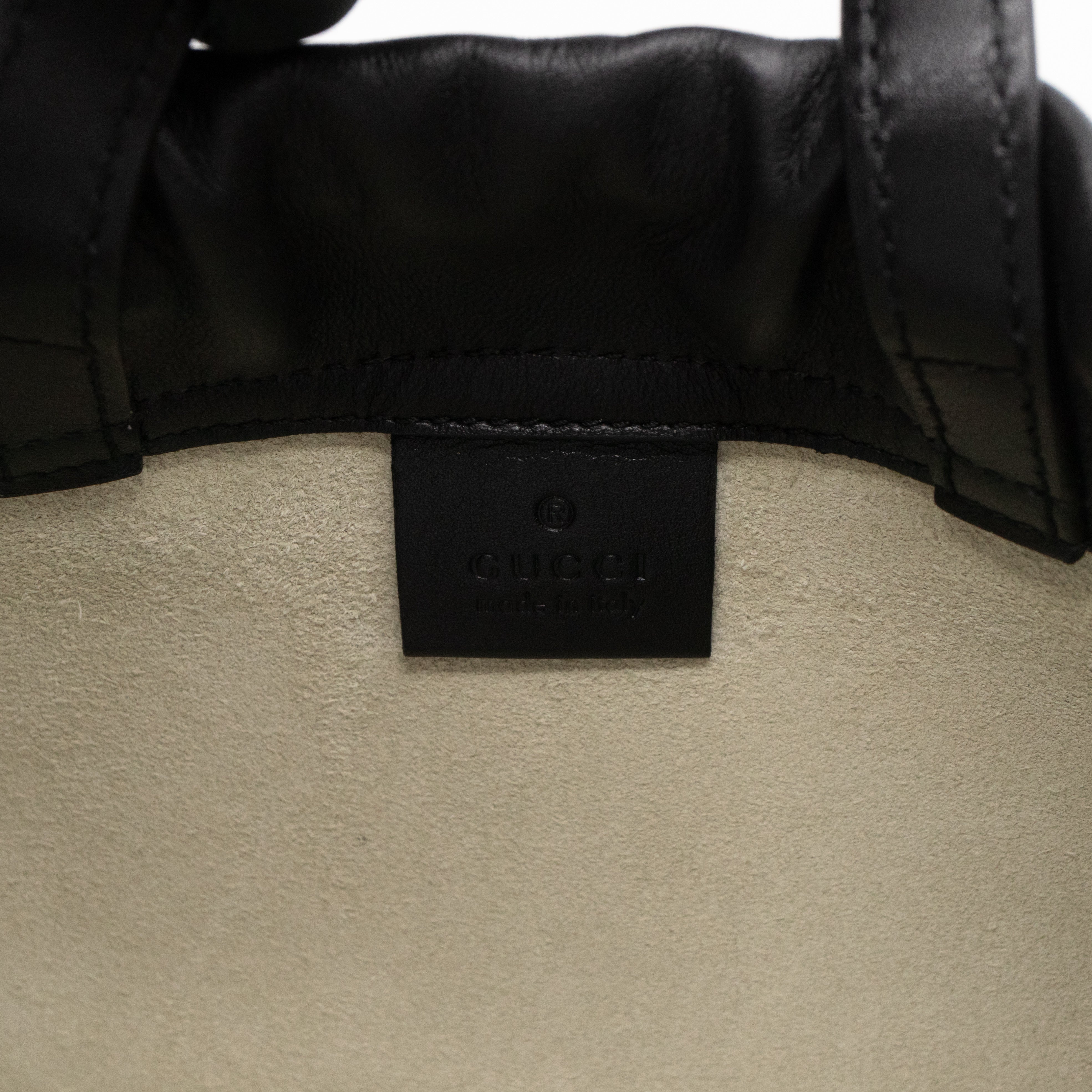 Coco Capitan Logo Drawstring Backpack White Leather