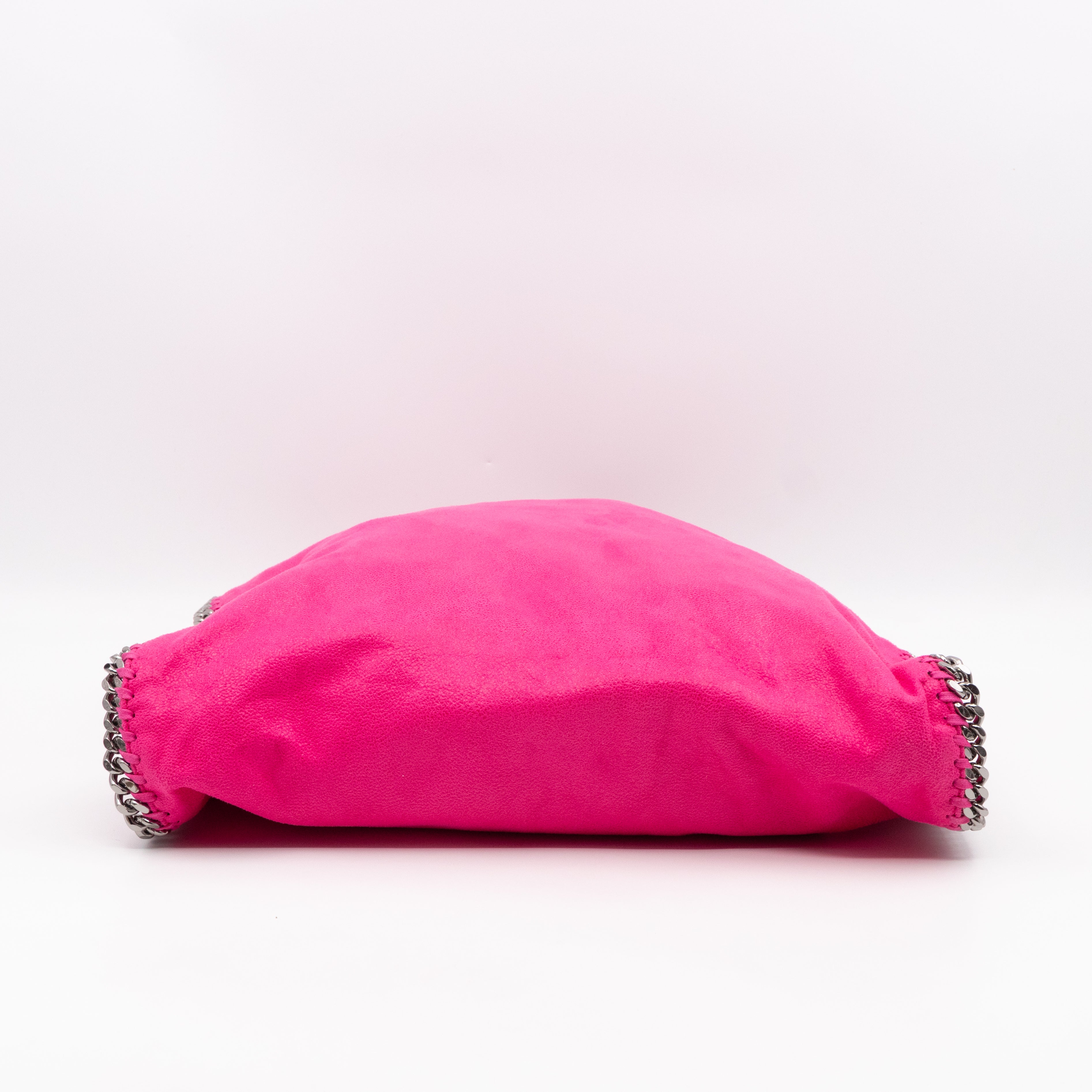 Falabella Fold Over Tote Pink Silver