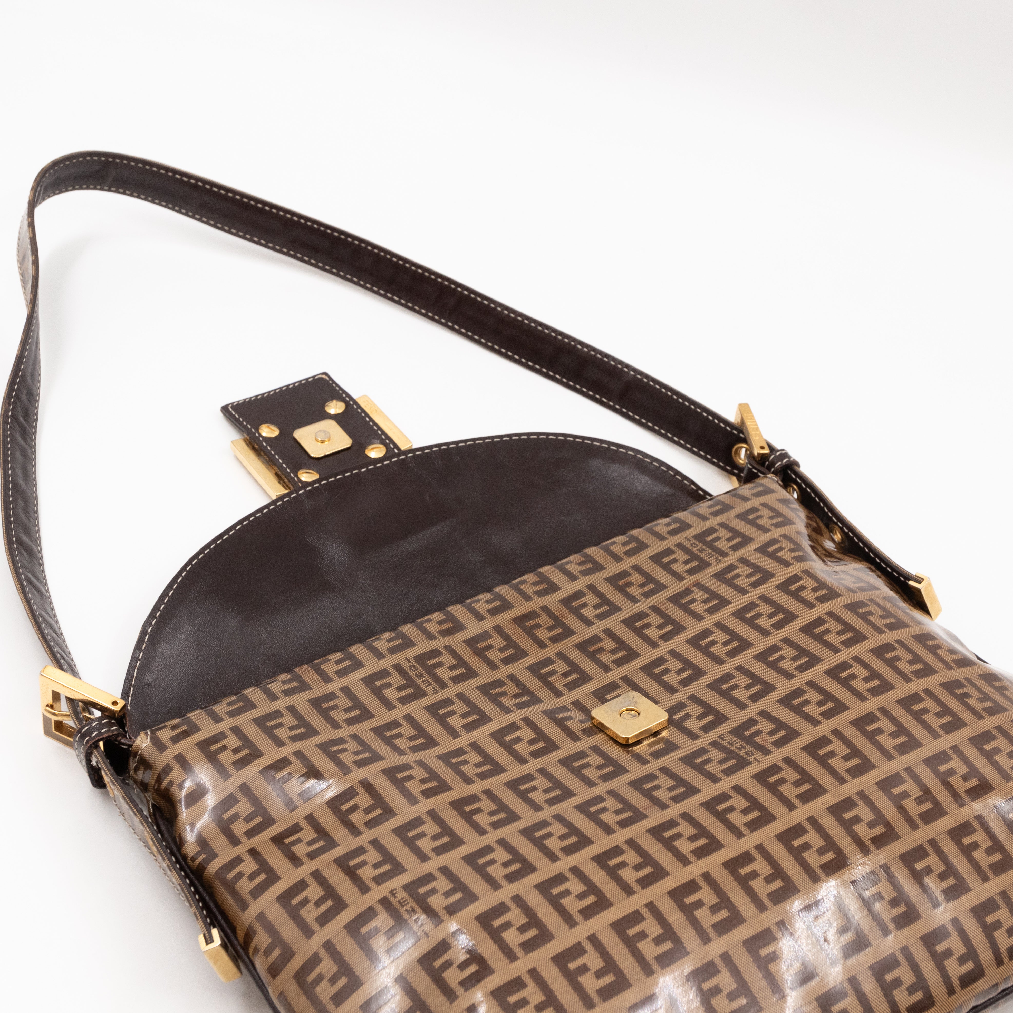 Baguette Slim Bag PVC Brown FF Monogram