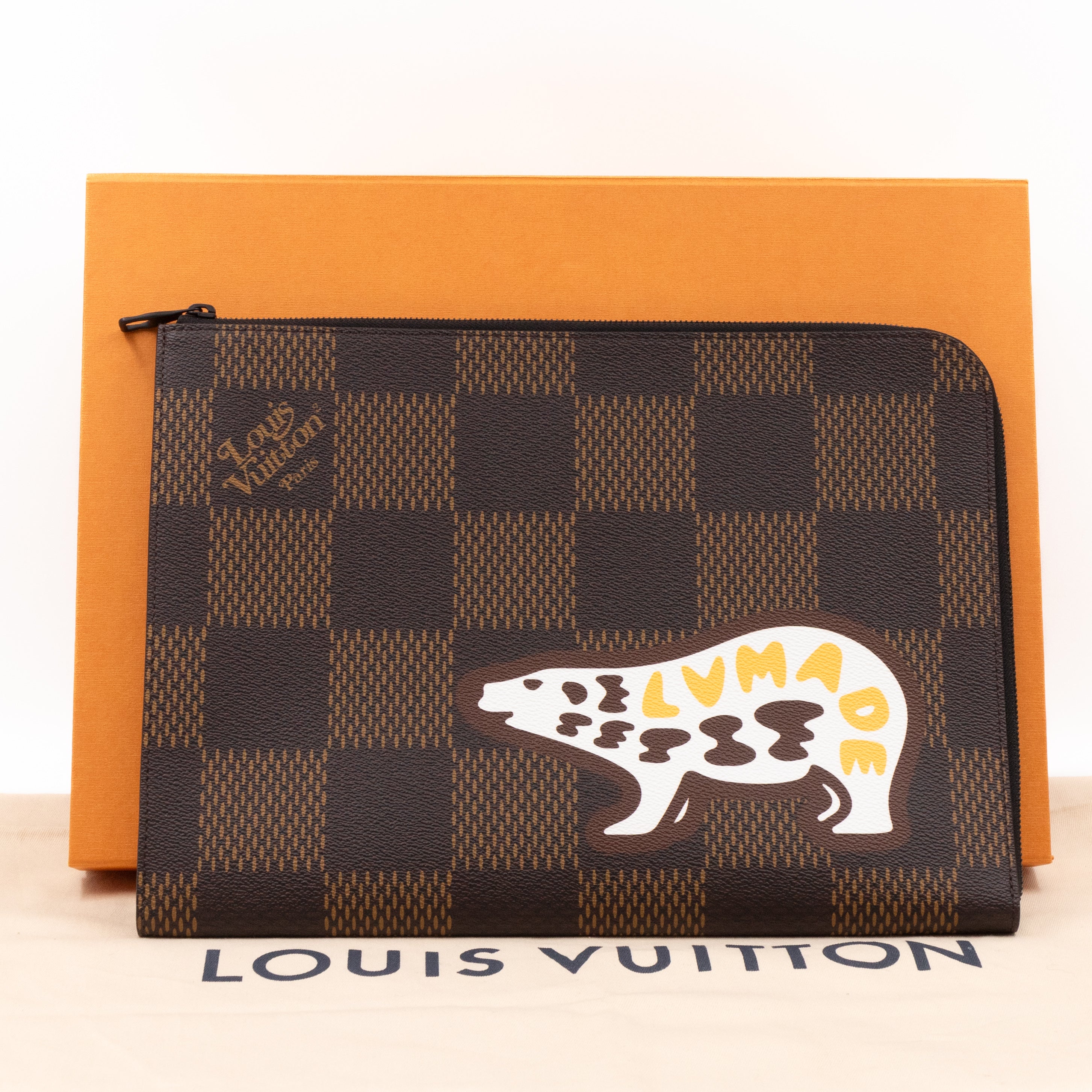 LV x Nigo Pochette Jour GM Giant Damier Ebene