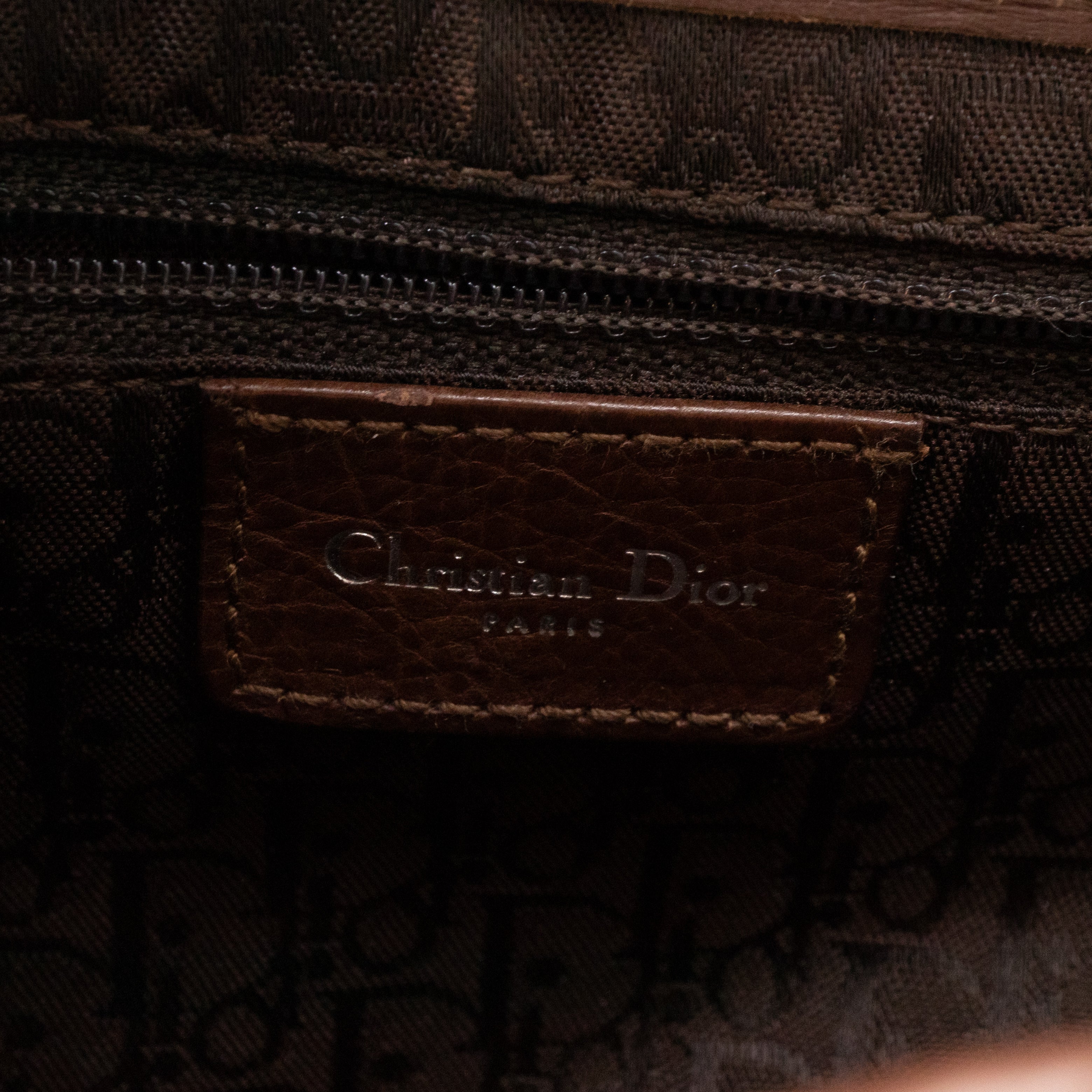 Saddle Bag Beige Shearling Brown Leather