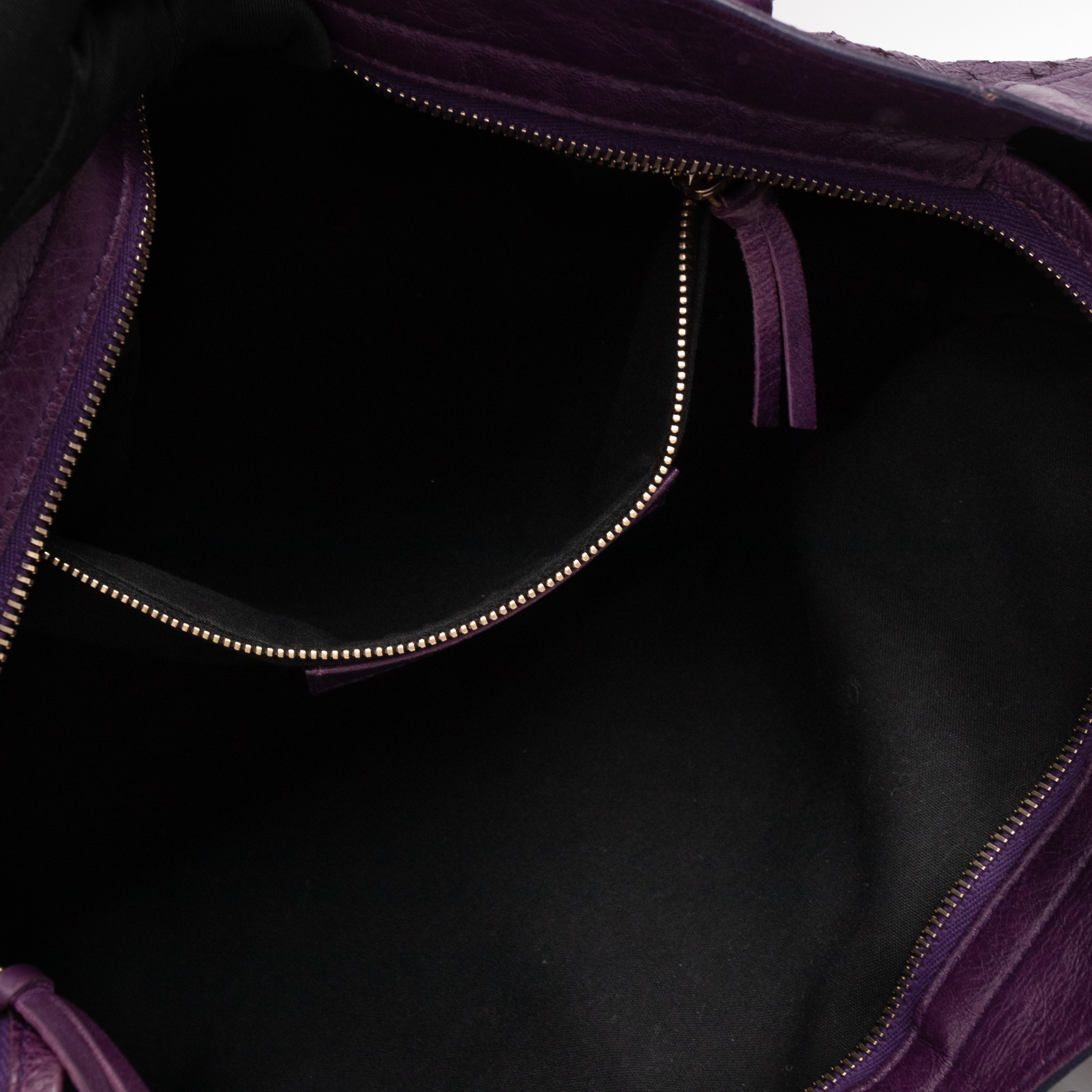 Classic City Bag Violet Cross Perforated Leather