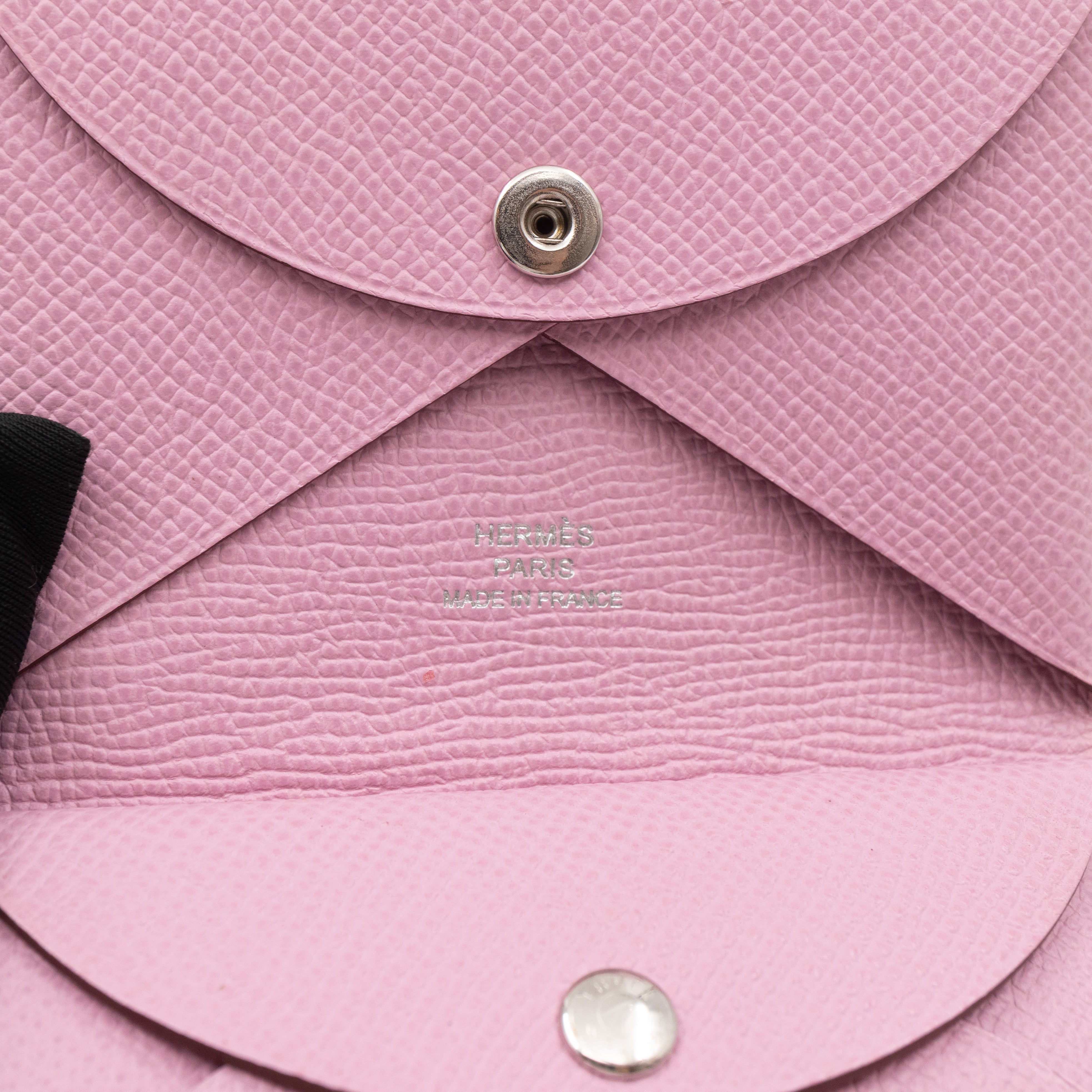 Calvi Duo Card Holder Mauve Sylvestre Leather