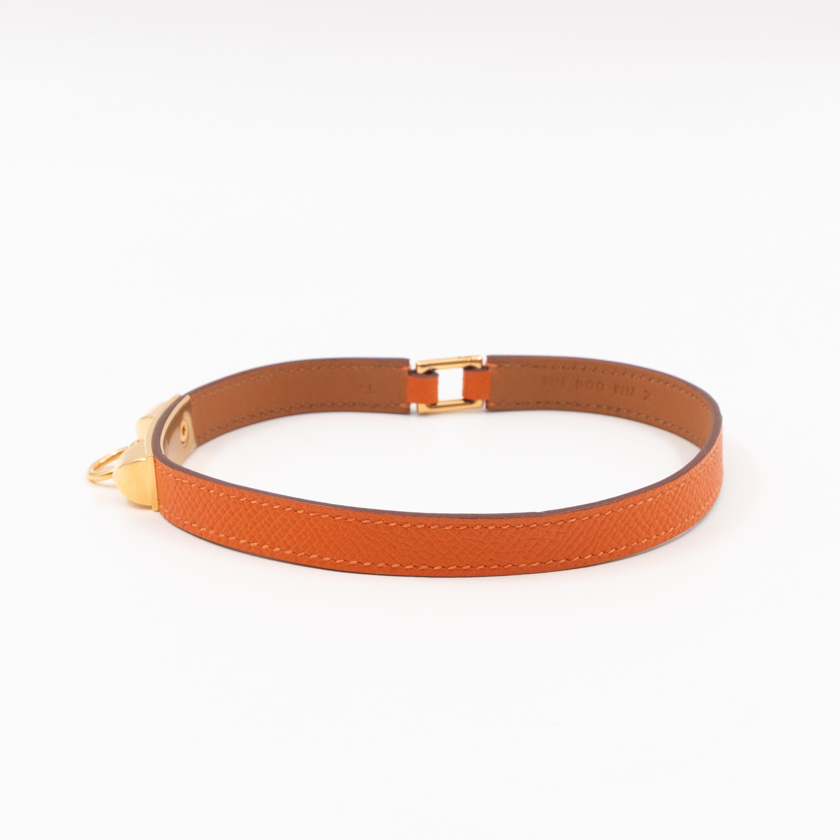 Rivale Double Tour Bracelet Orange Leather