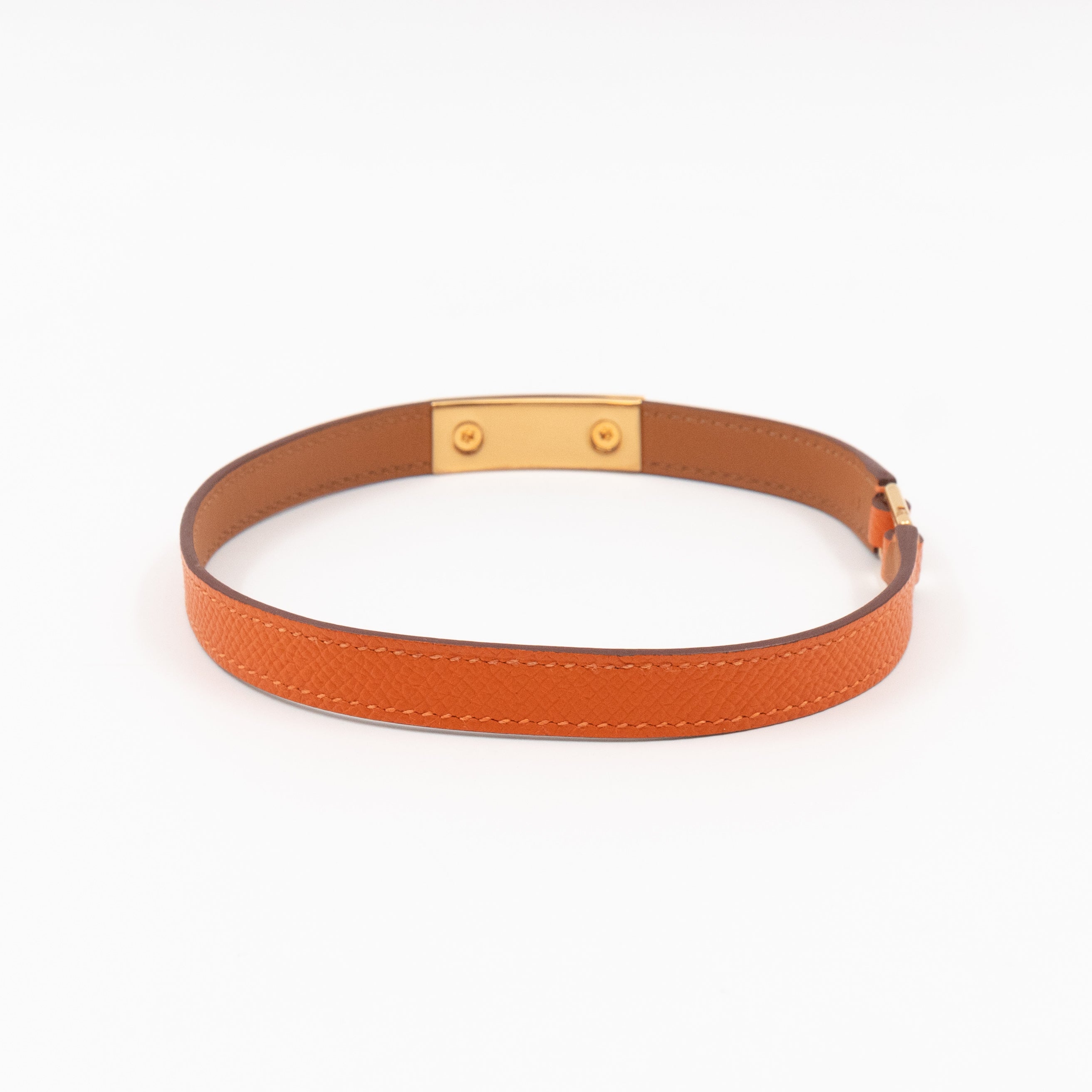 Rivale Double Tour Bracelet Orange Leather