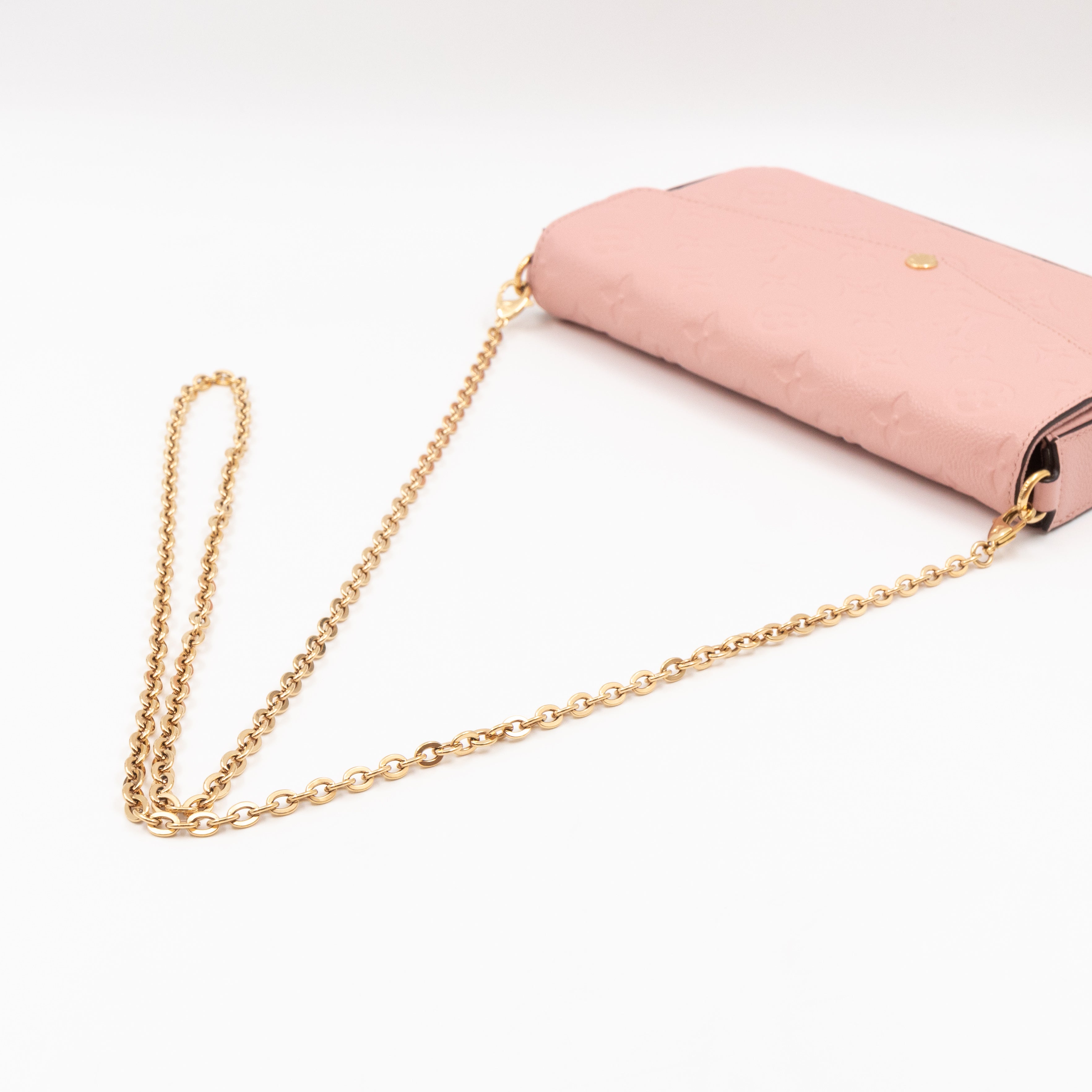 Felicie Pochette Monogram Empreinte Rose Poudre