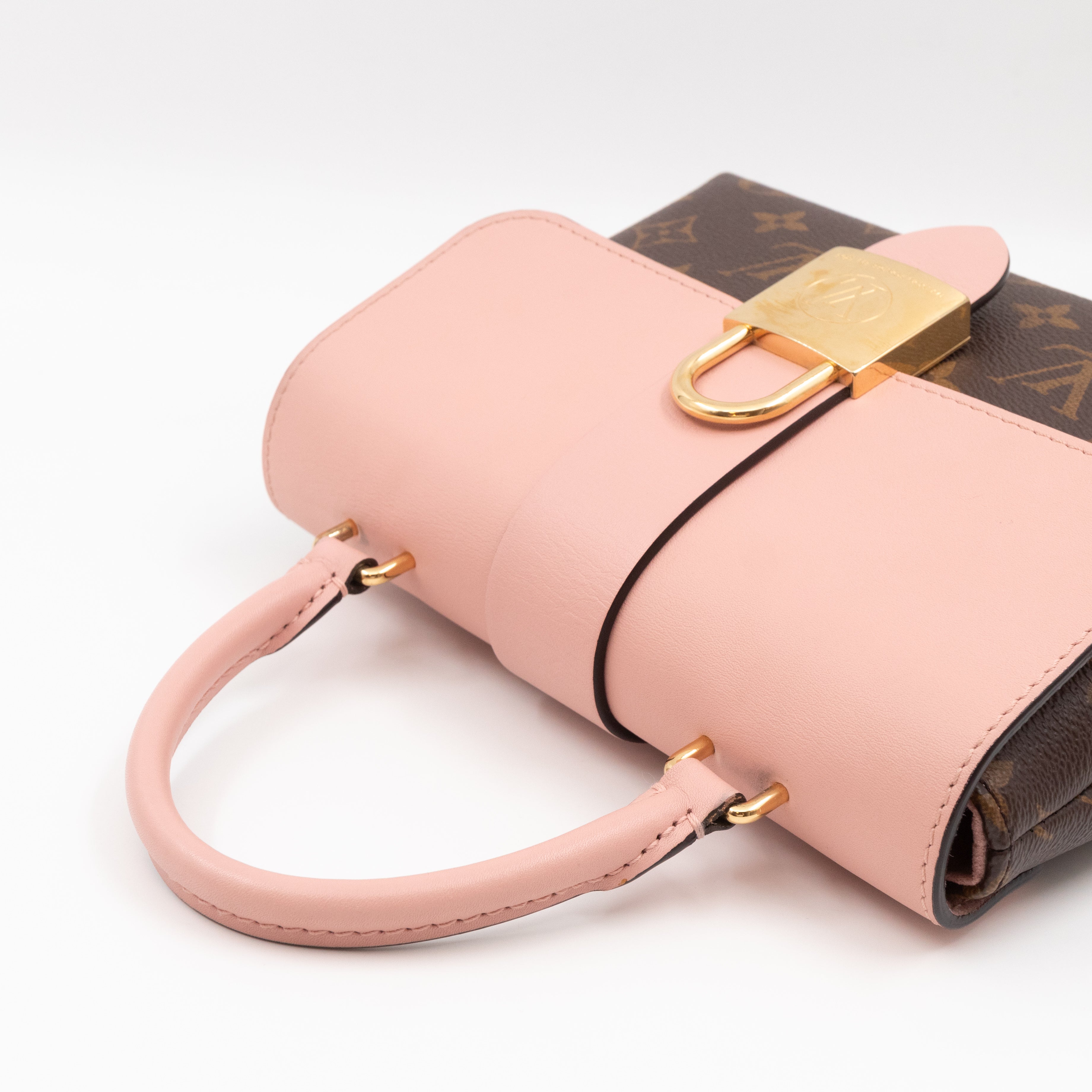 Locky BB Monogram Rose Poudre Leather
