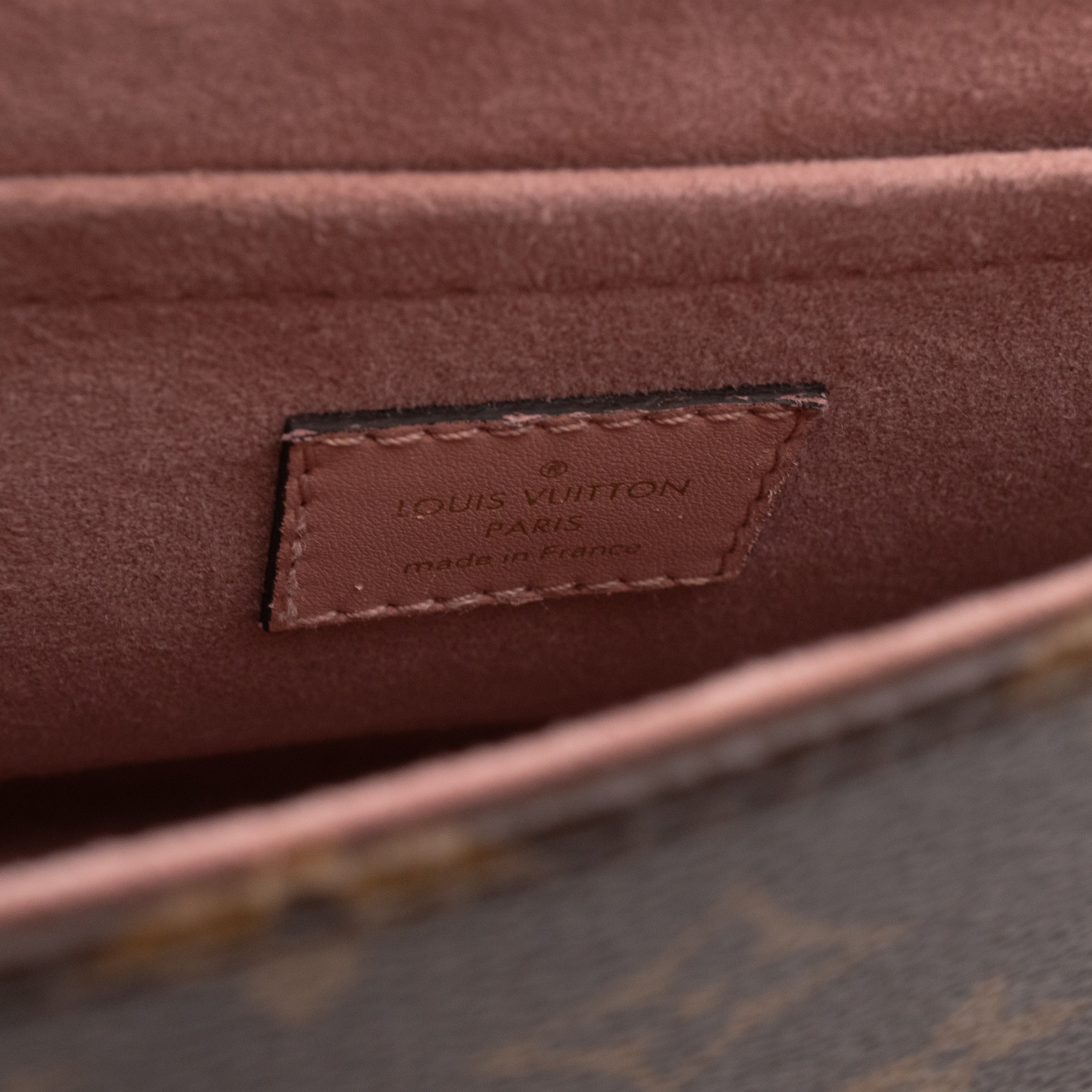 Locky BB Monogram Rose Poudre Leather
