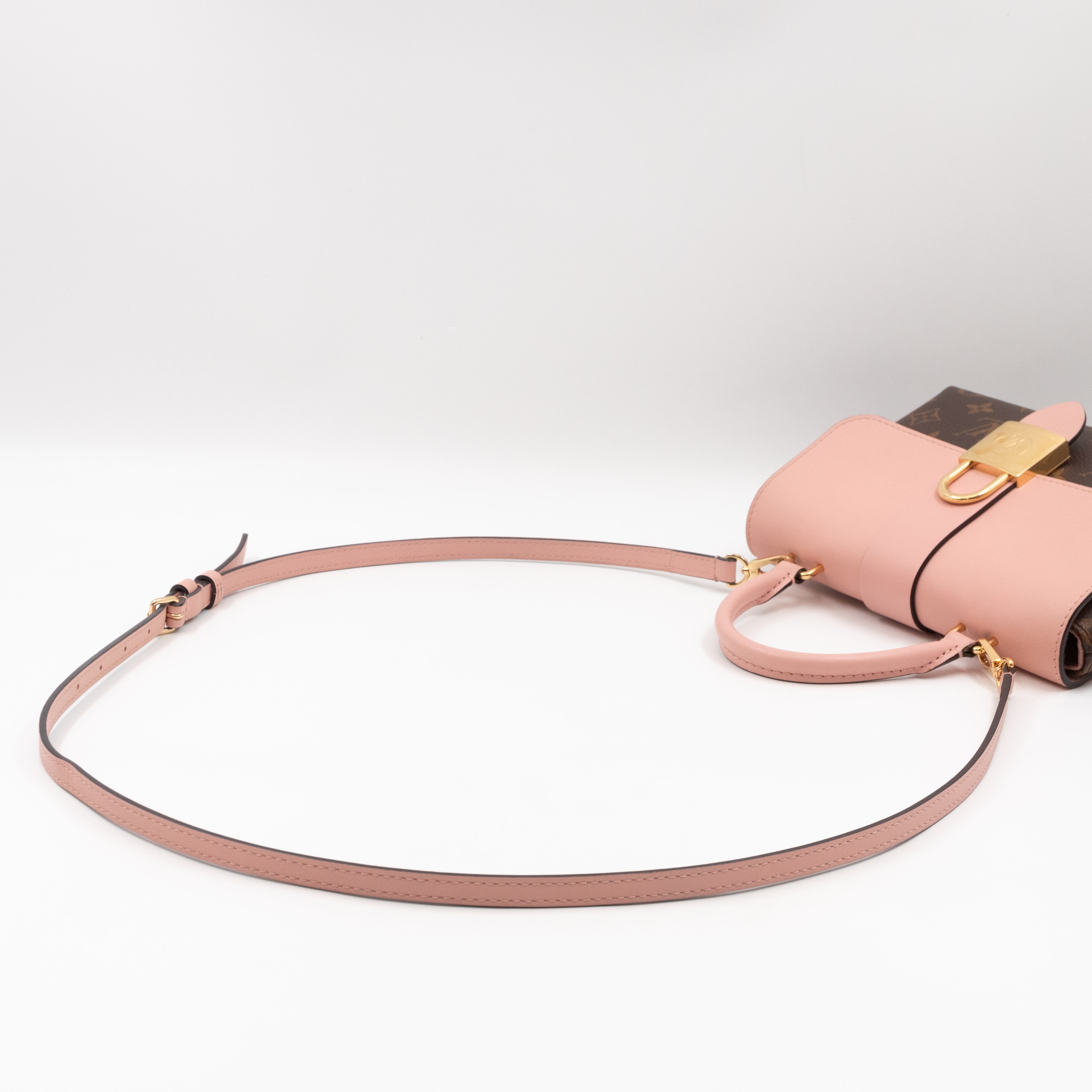 Locky BB Monogram Rose Poudre Leather