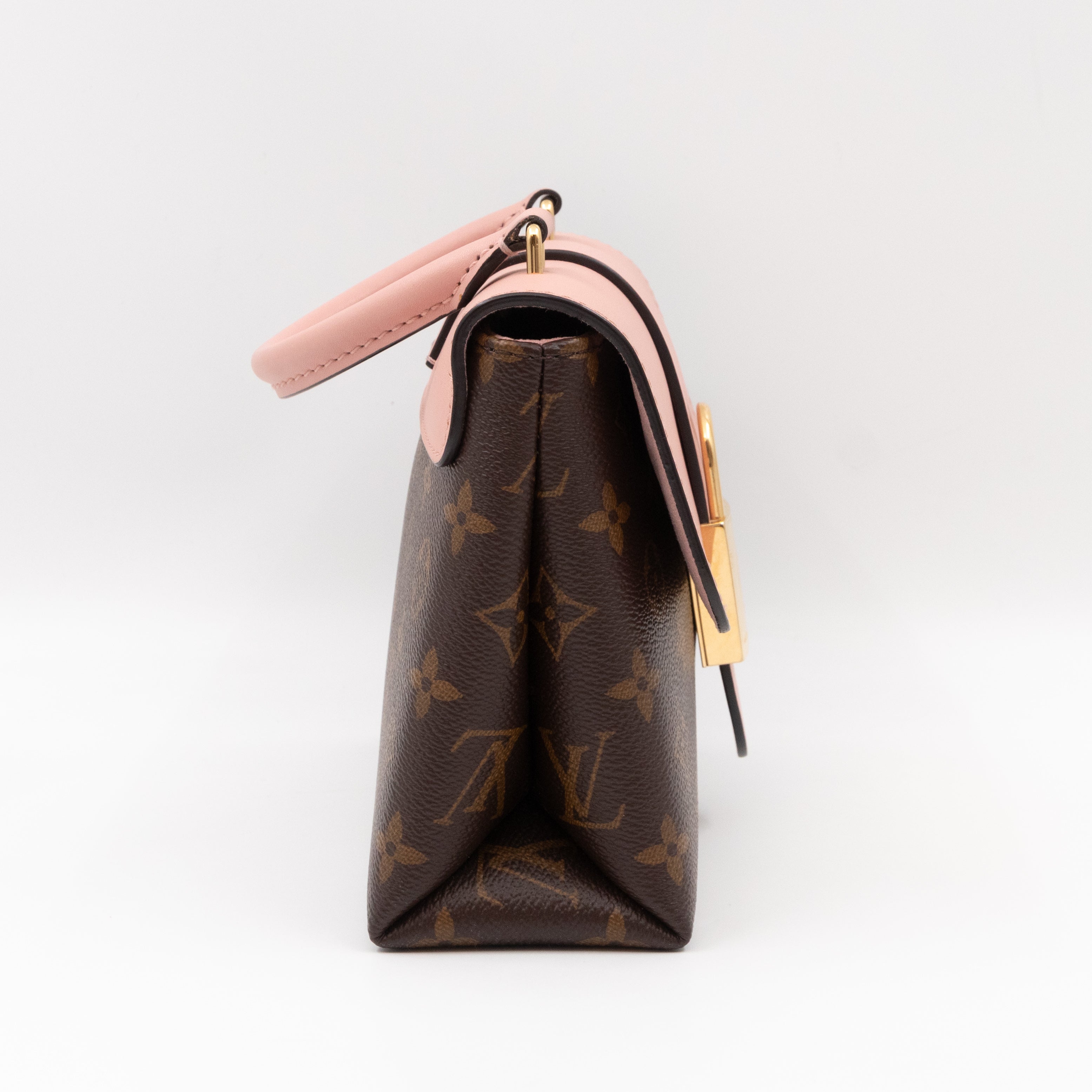 Locky BB Monogram Rose Poudre Leather