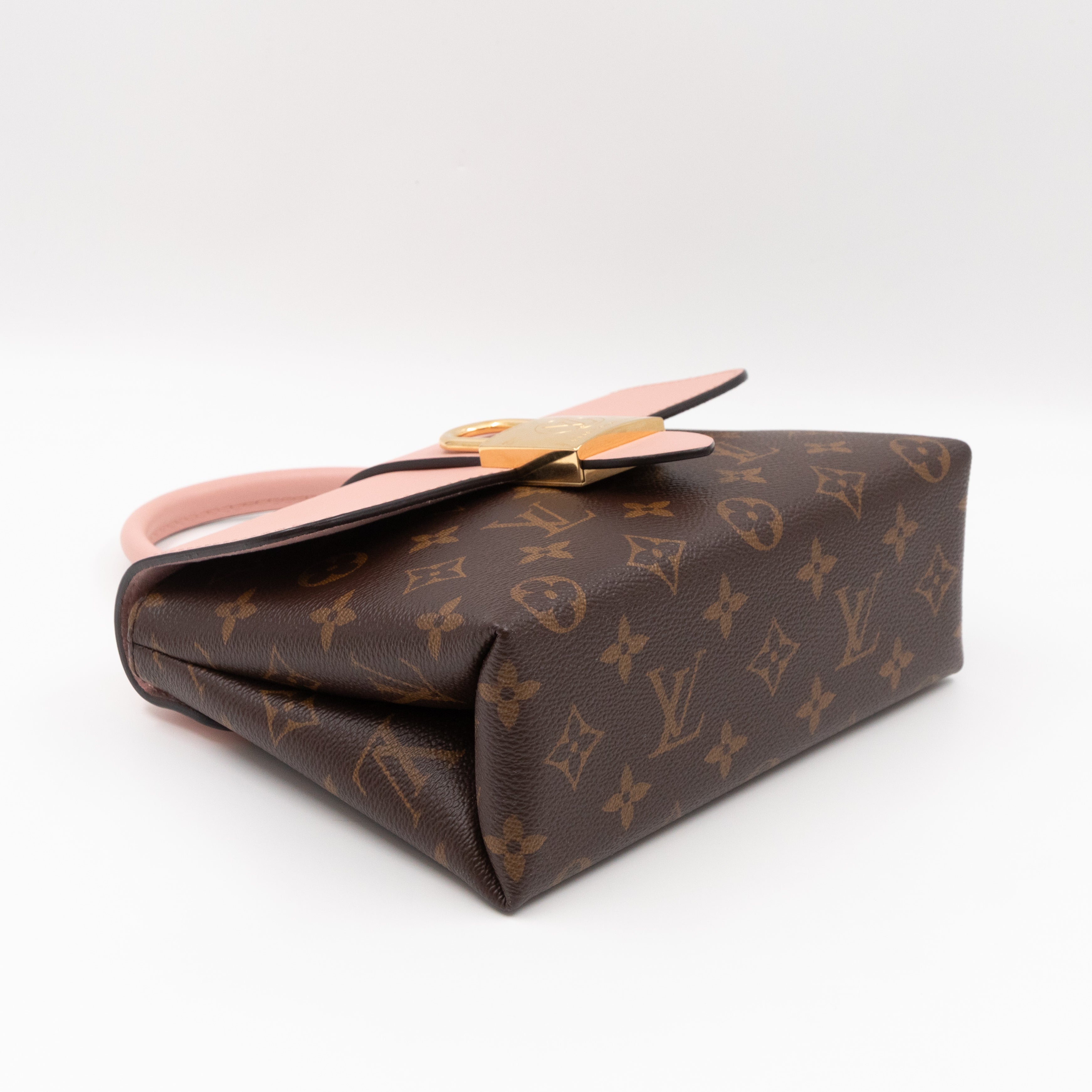 Locky BB Monogram Rose Poudre Leather