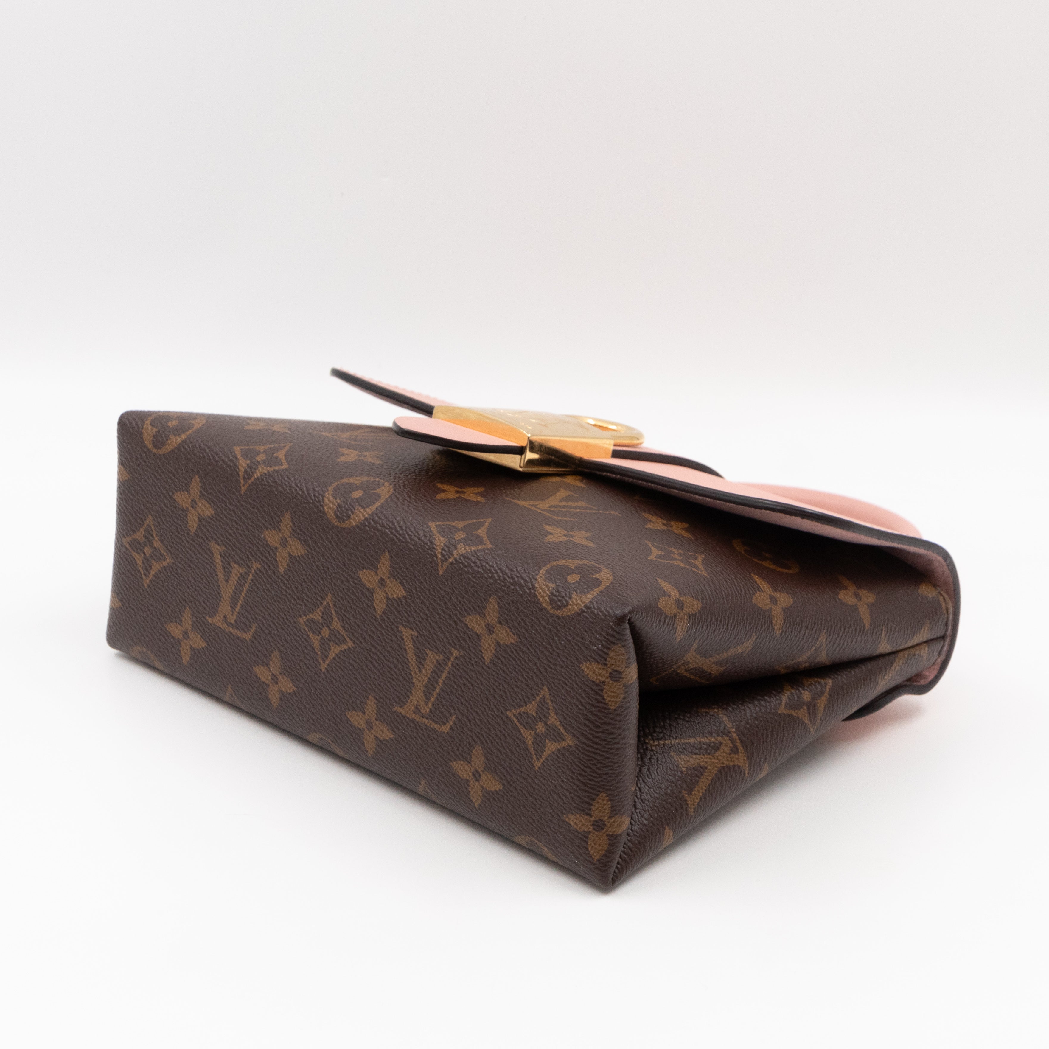 Locky BB Monogram Rose Poudre Leather