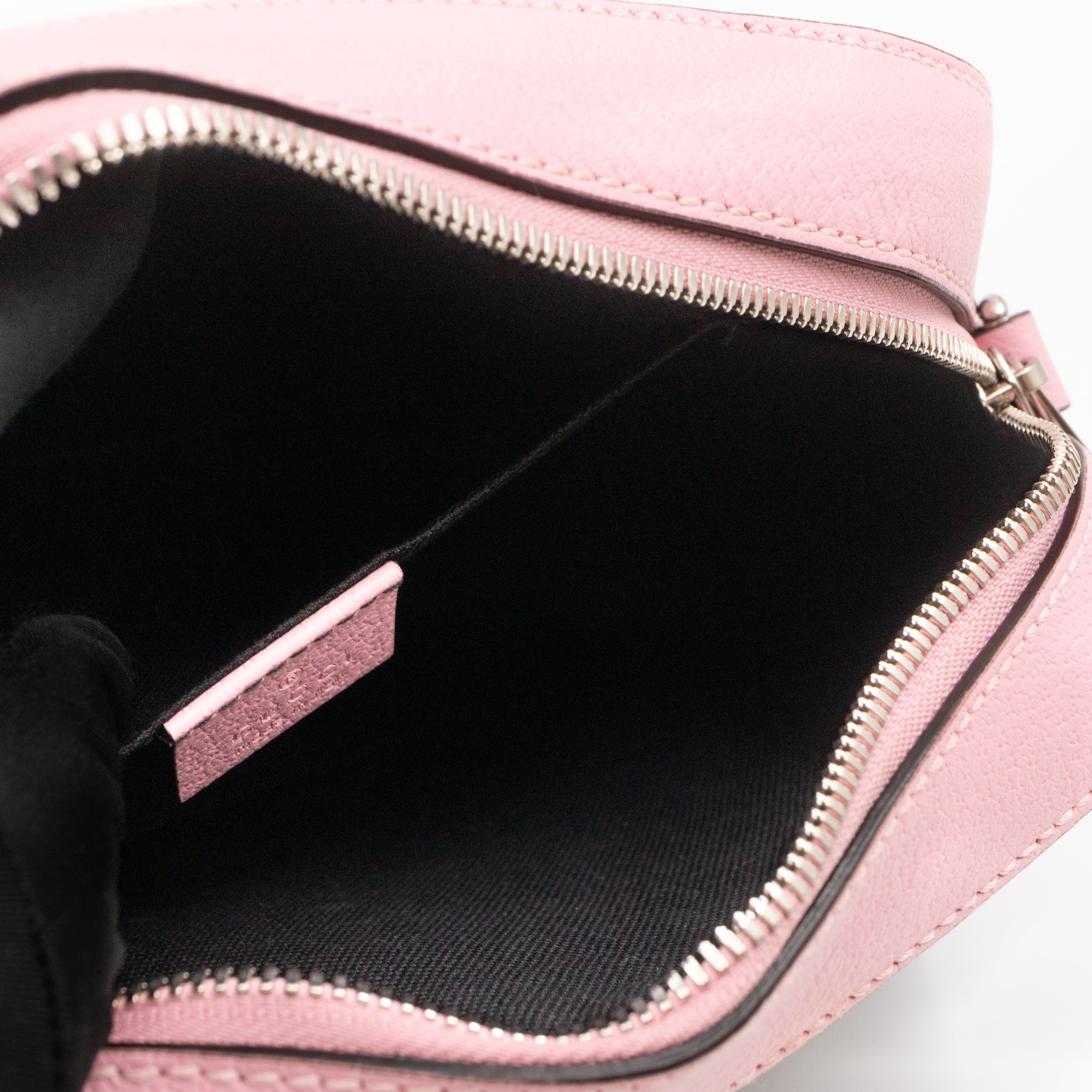 GG Psychedelic Shoulder Bag Canvas Pink Leather