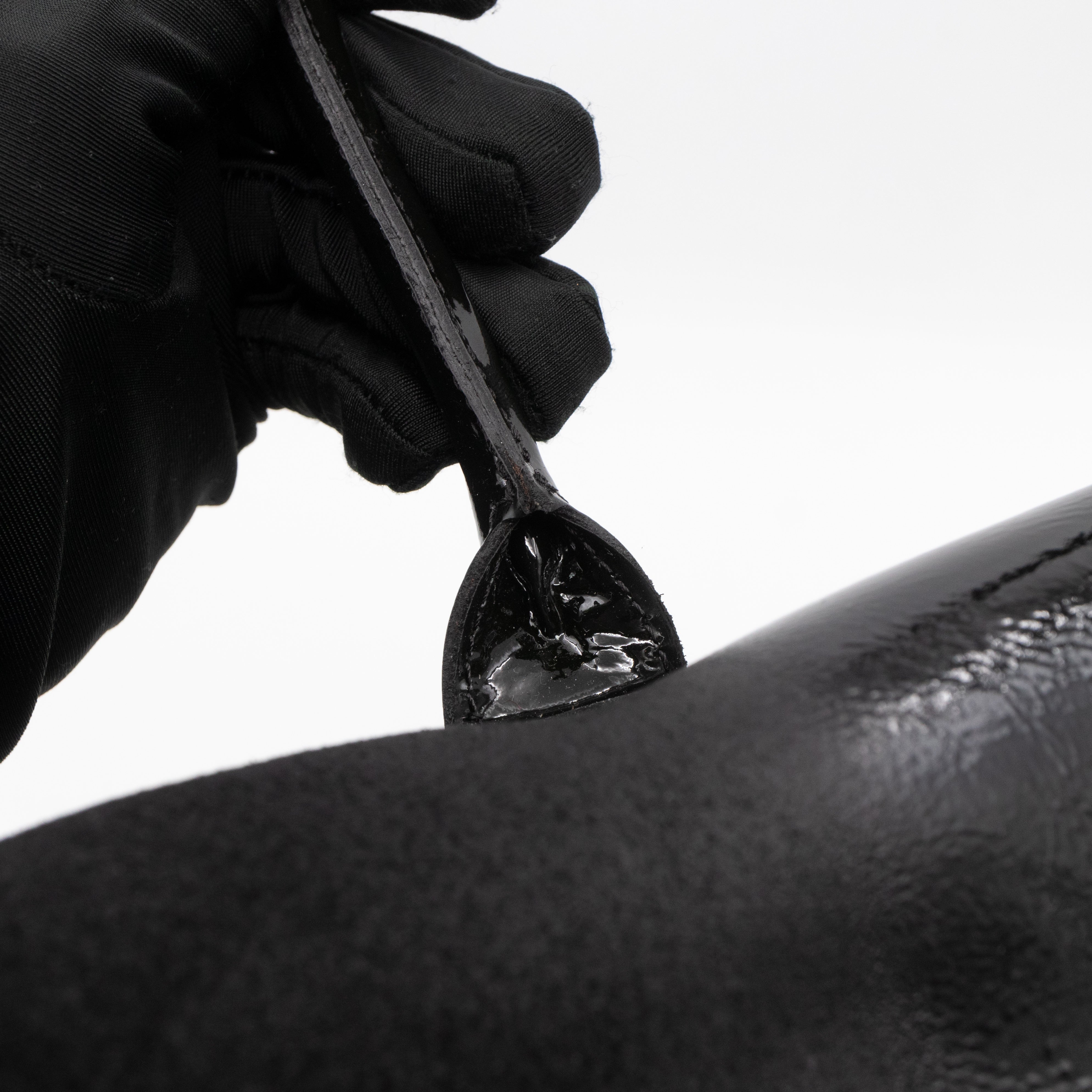 Bayswater Black Suede & Patent Leather