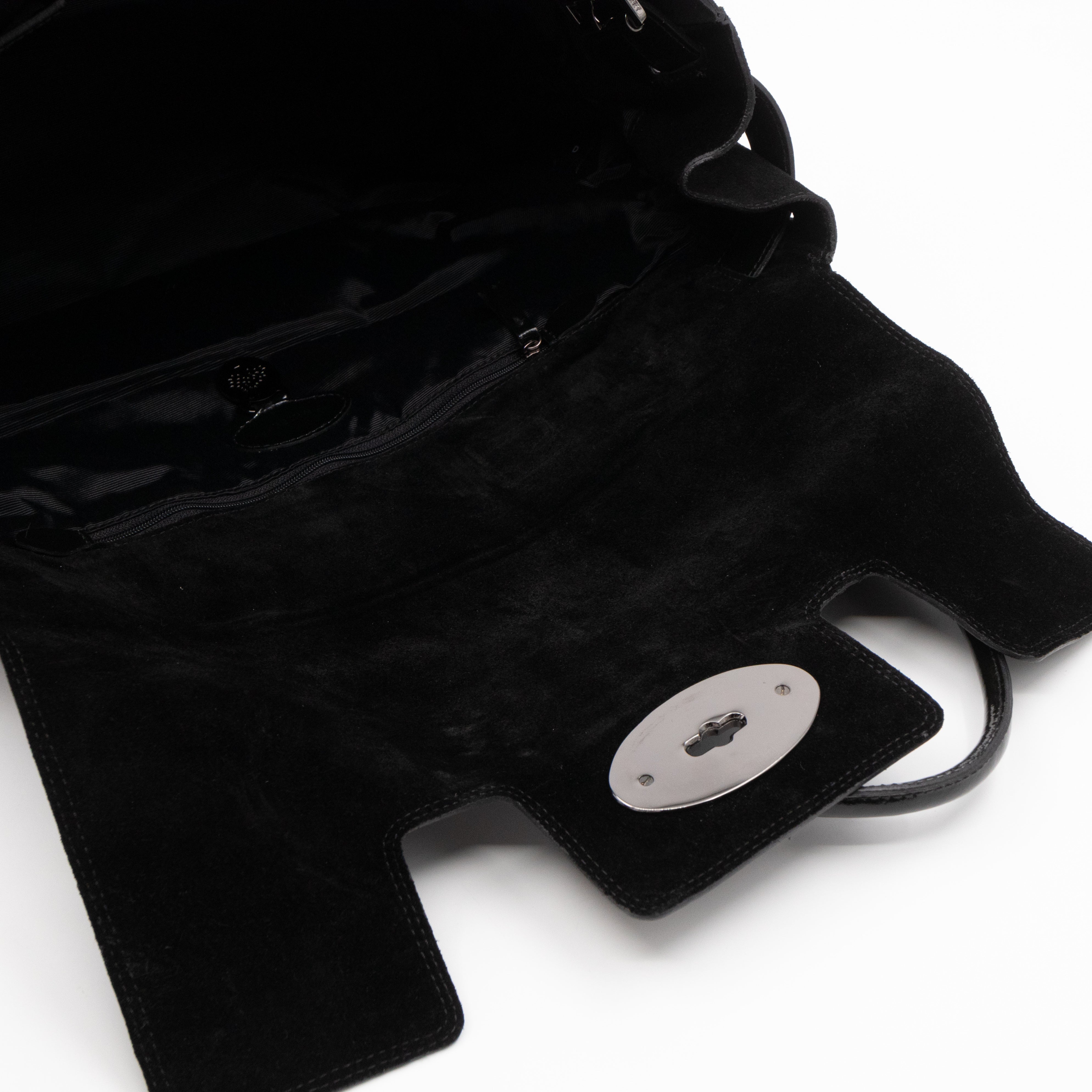 Bayswater Black Suede & Patent Leather