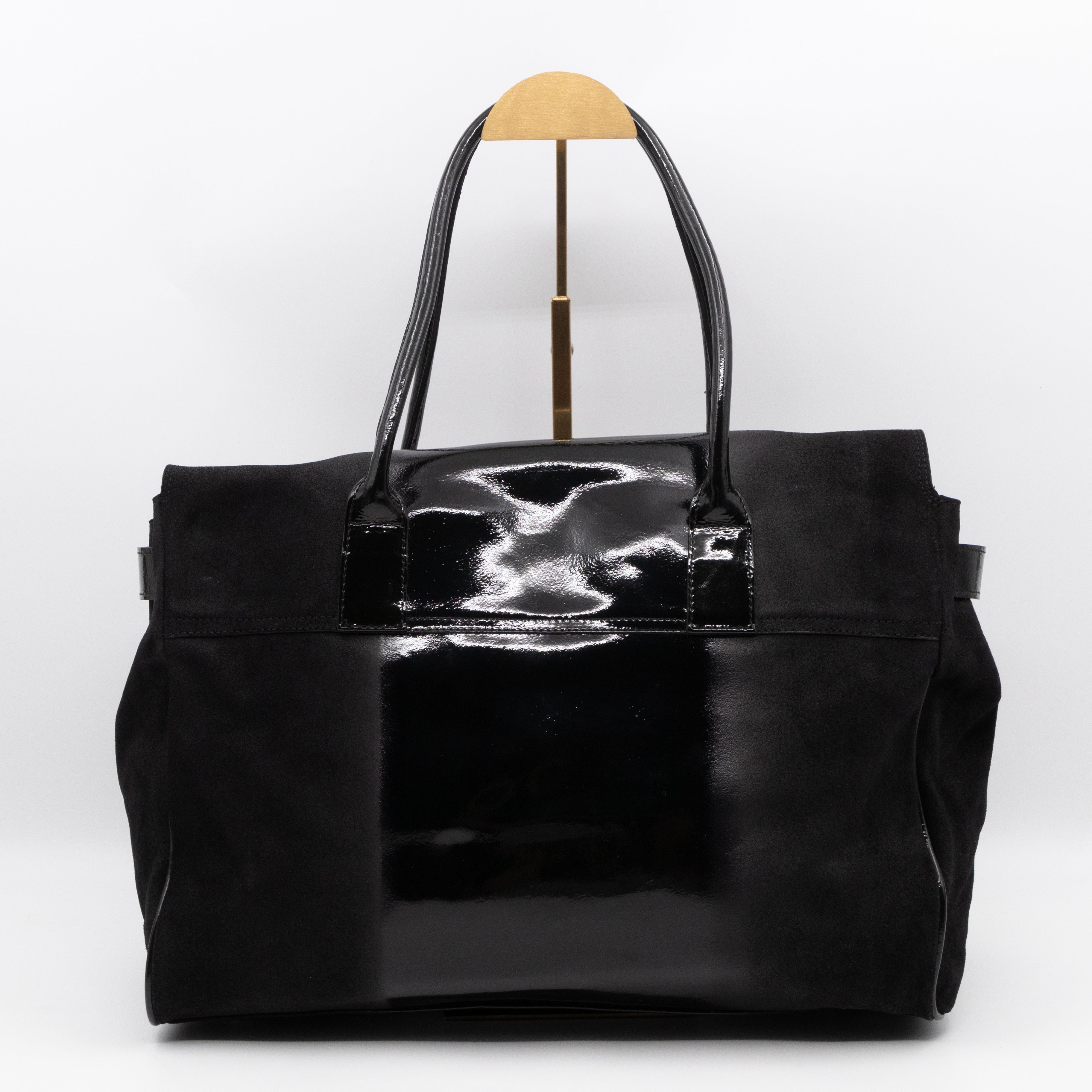 Bayswater Black Suede & Patent Leather