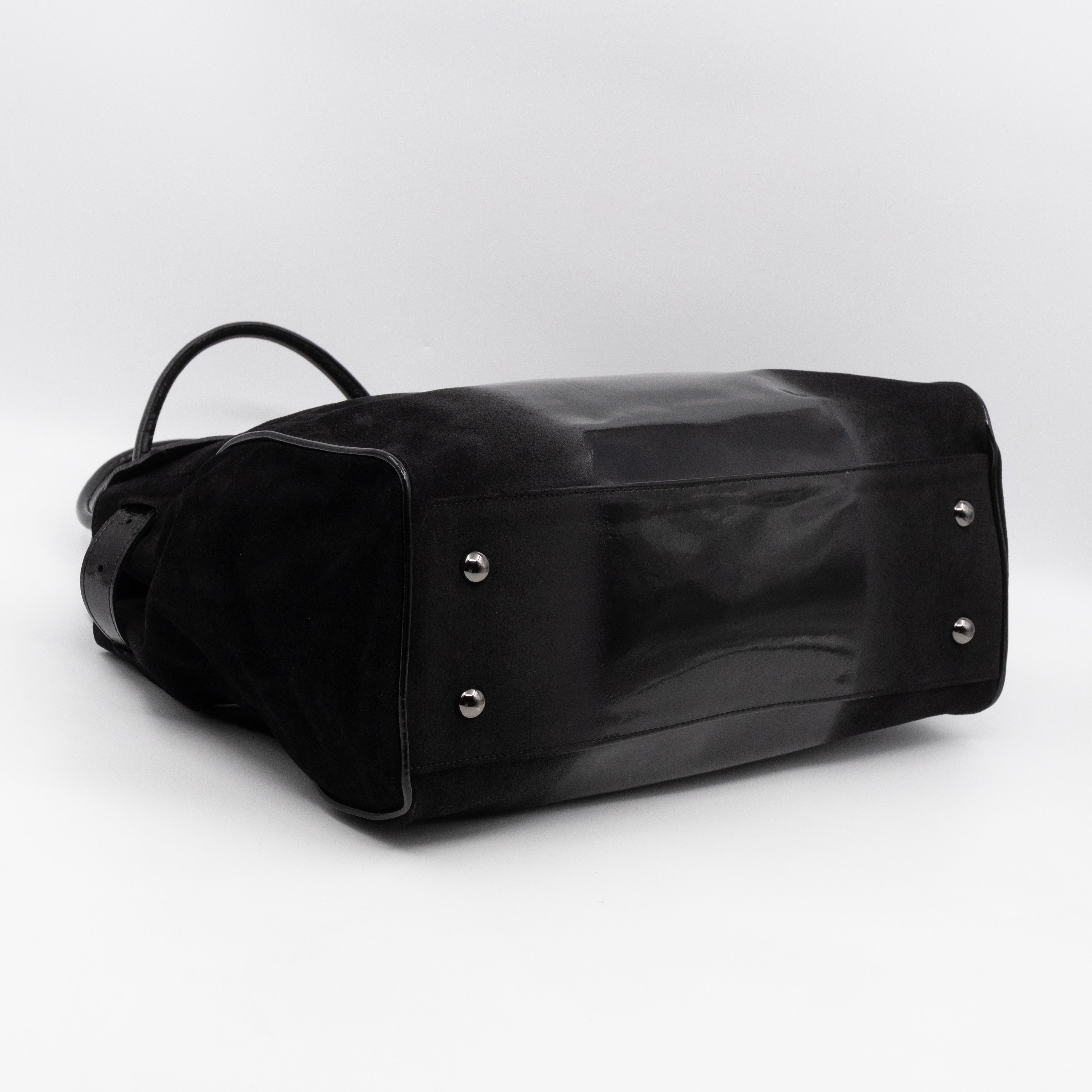 Bayswater Black Suede & Patent Leather