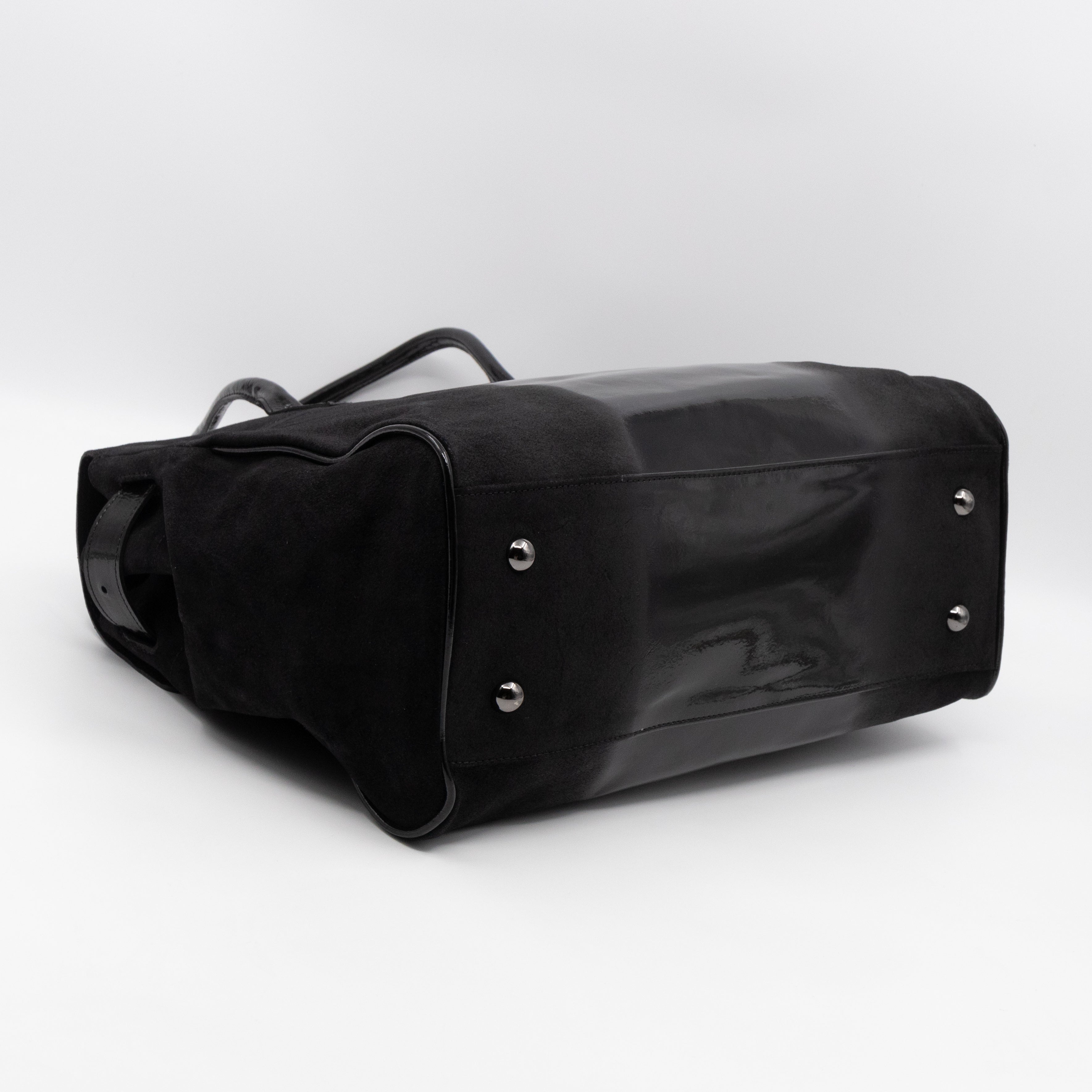 Bayswater Black Suede & Patent Leather