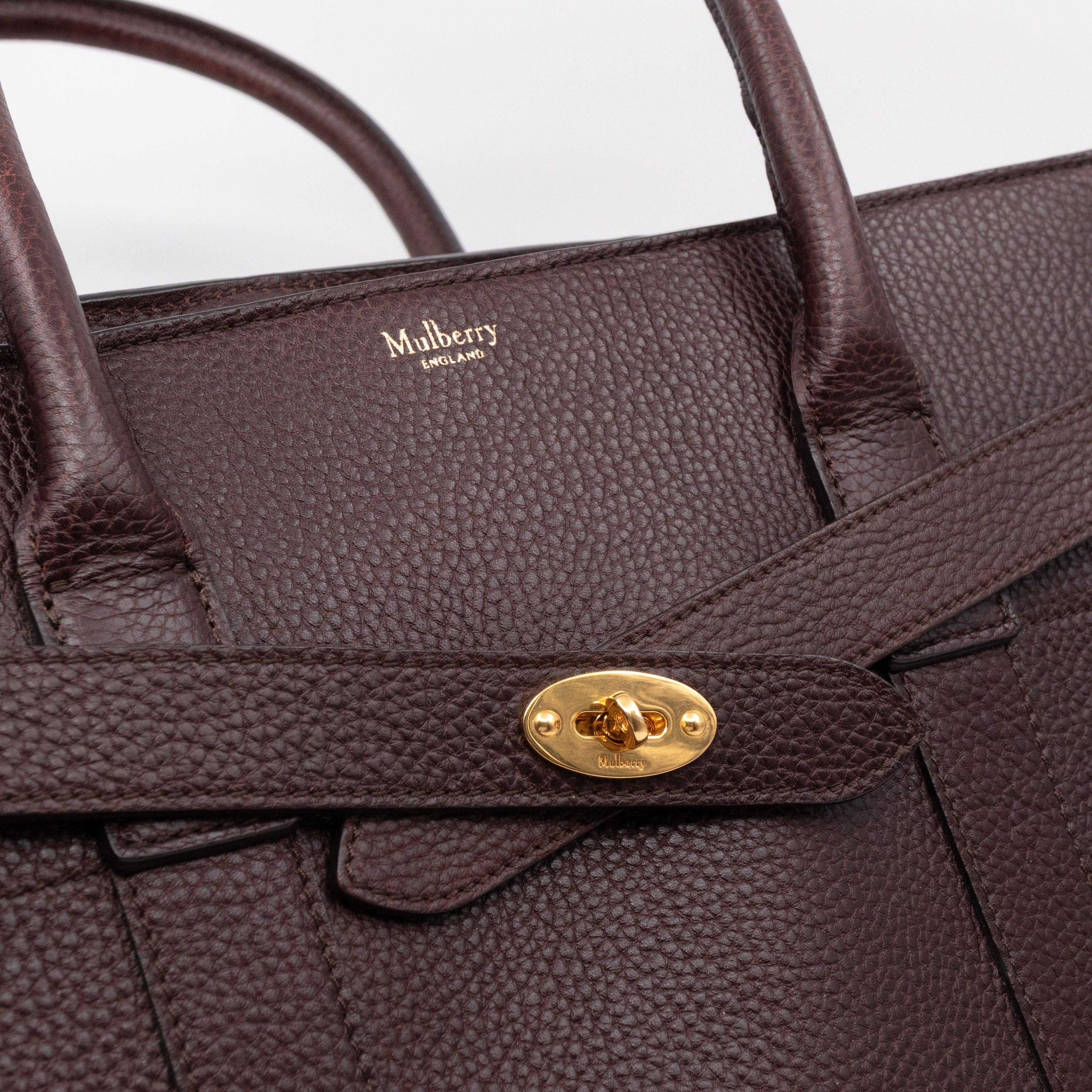 Large Zipped Bayswater Oxblood Leather