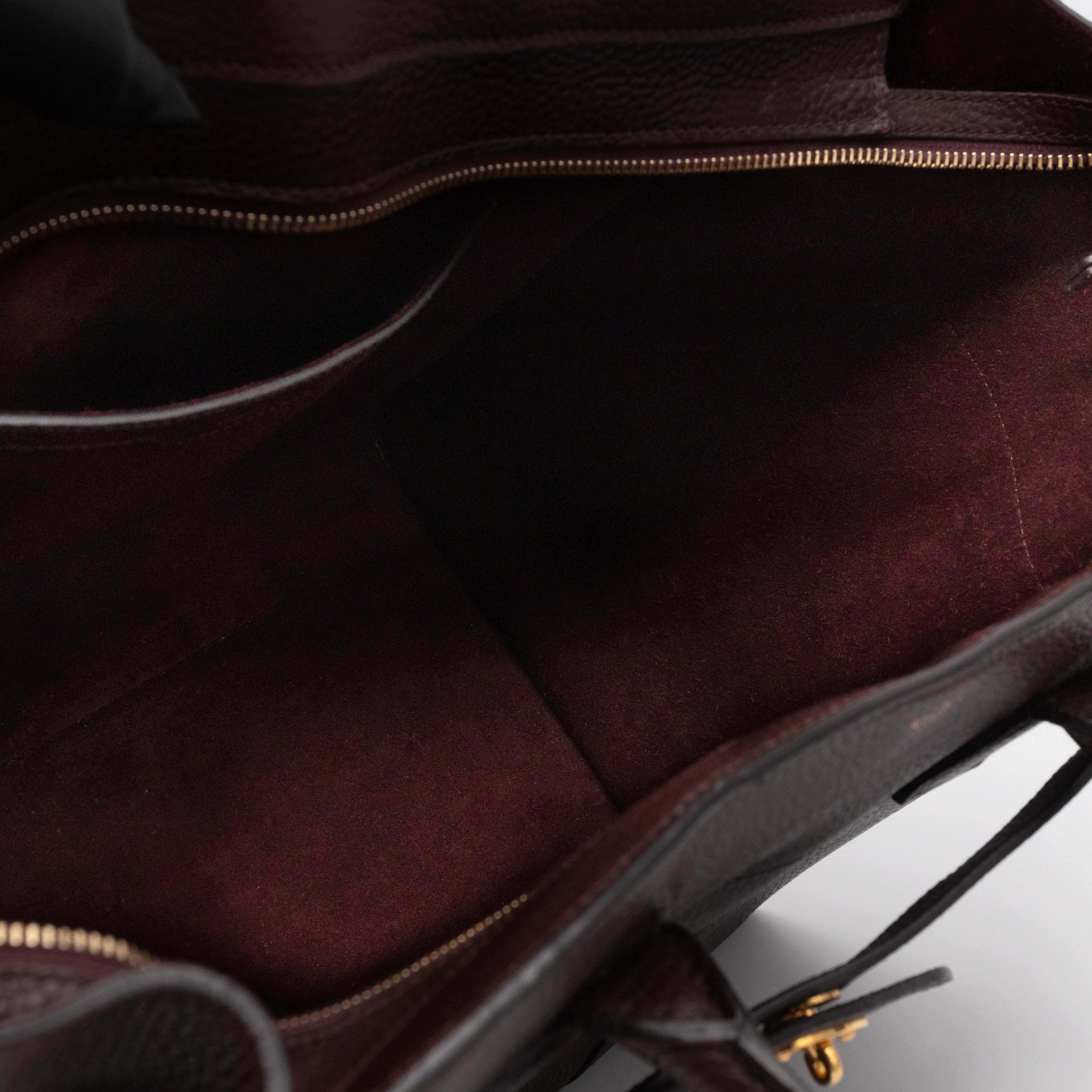 Large Zipped Bayswater Oxblood Leather