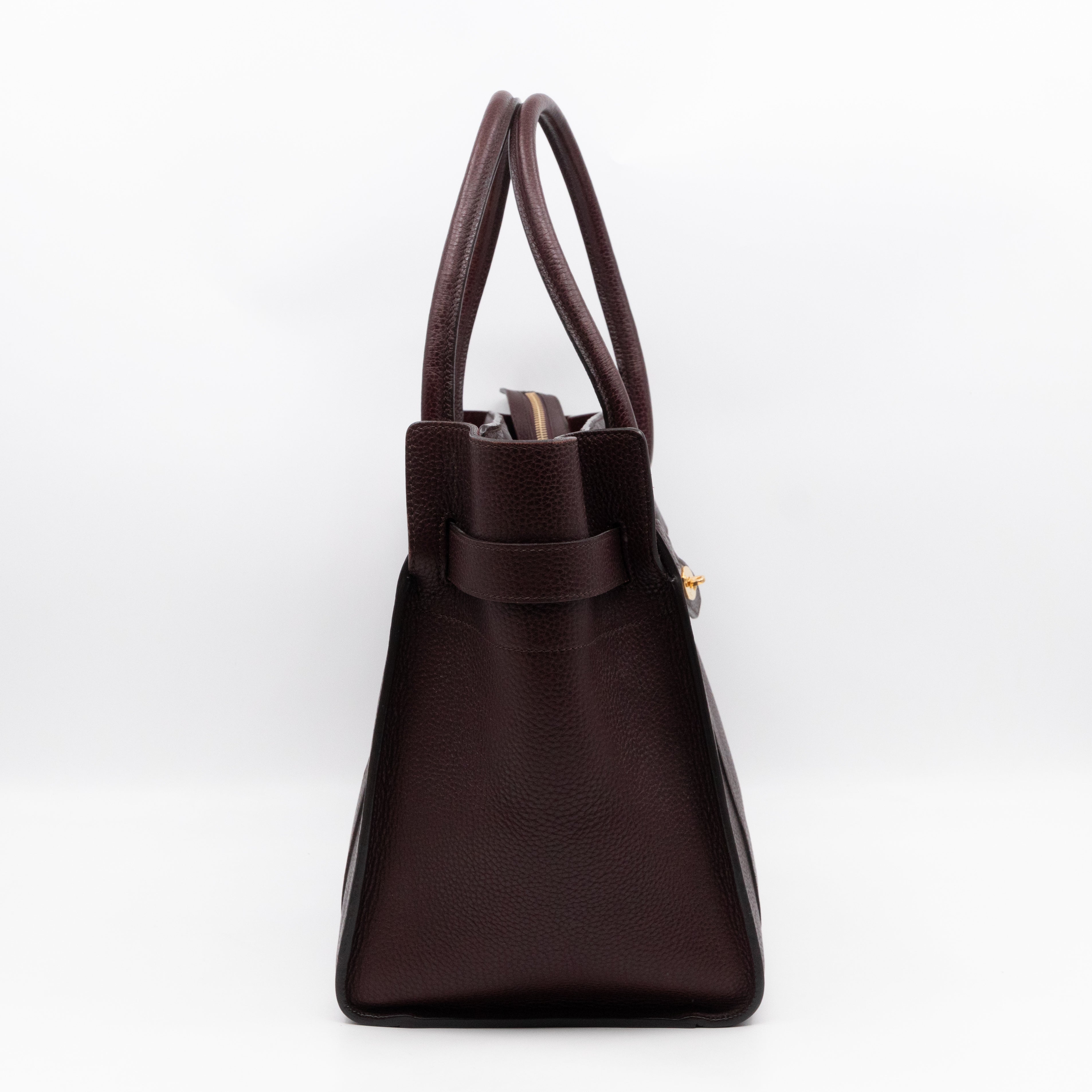 Large Zipped Bayswater Oxblood Leather