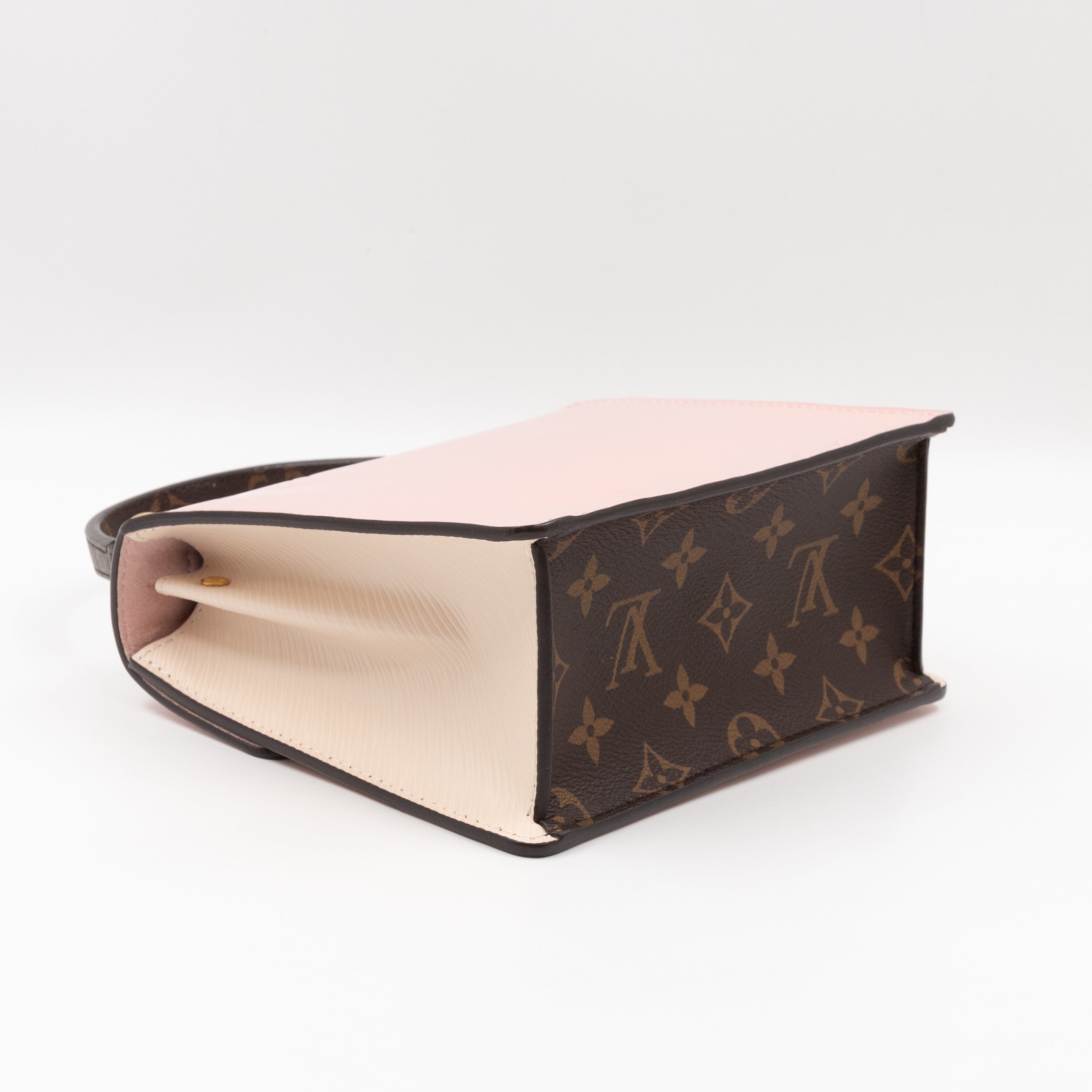 Spring Street NM Rose Ballerine Vernis Monogram White Epi