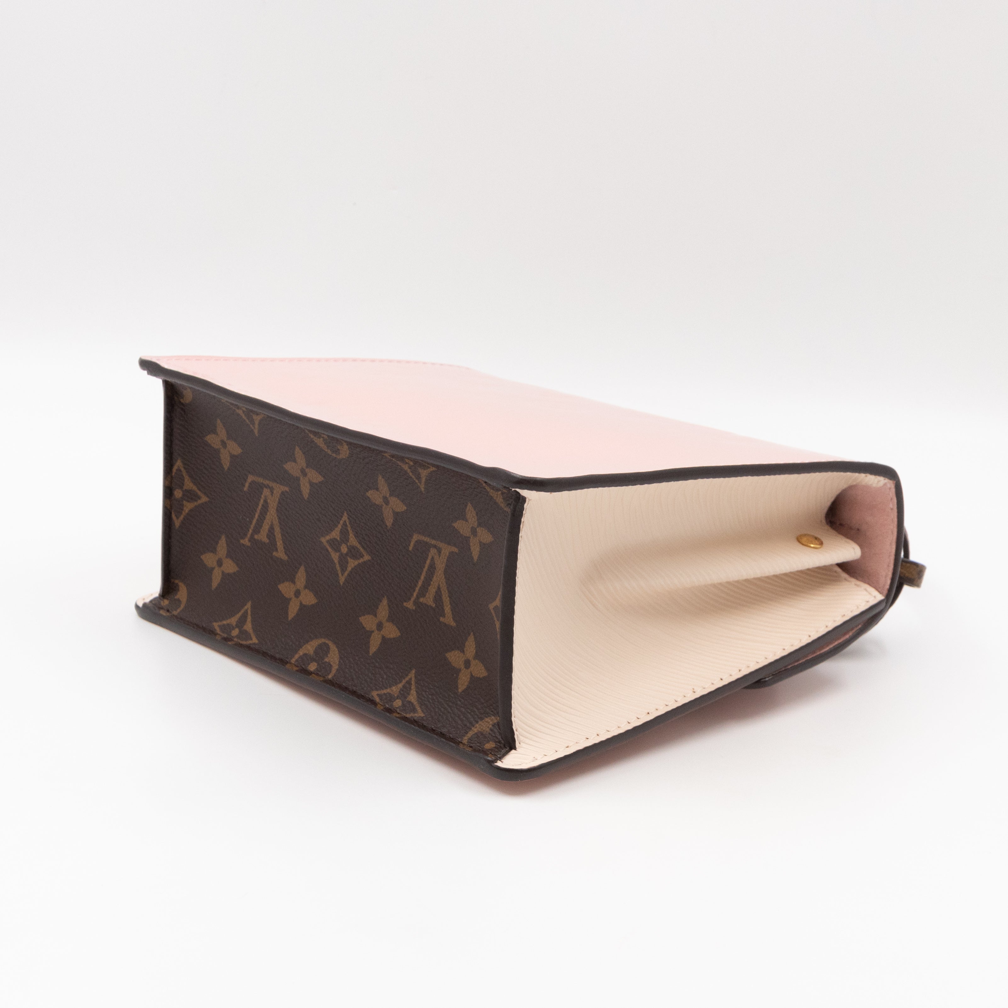 Spring Street NM Rose Ballerine Vernis Monogram White Epi