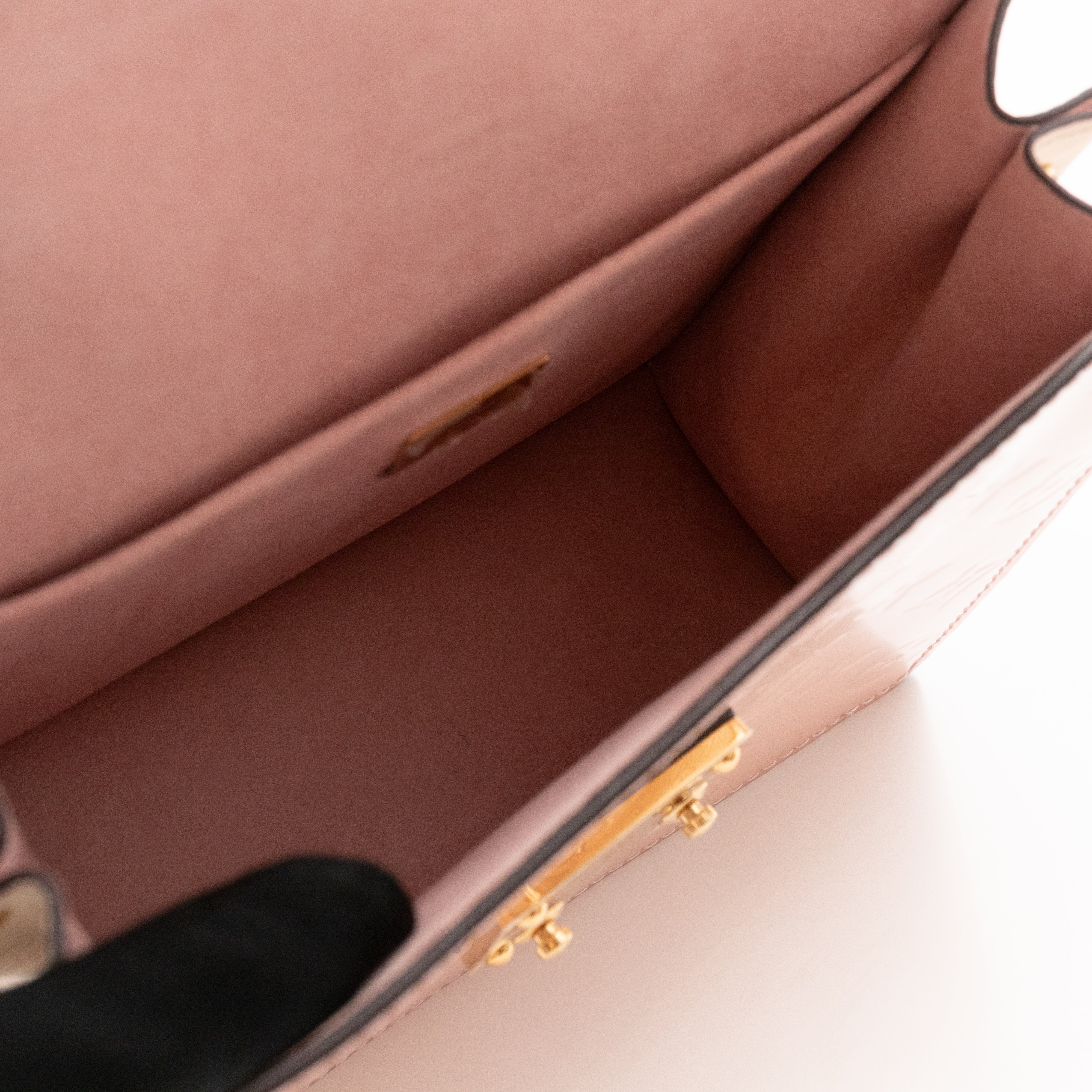 Spring Street NM Rose Ballerine Vernis Monogram White Epi